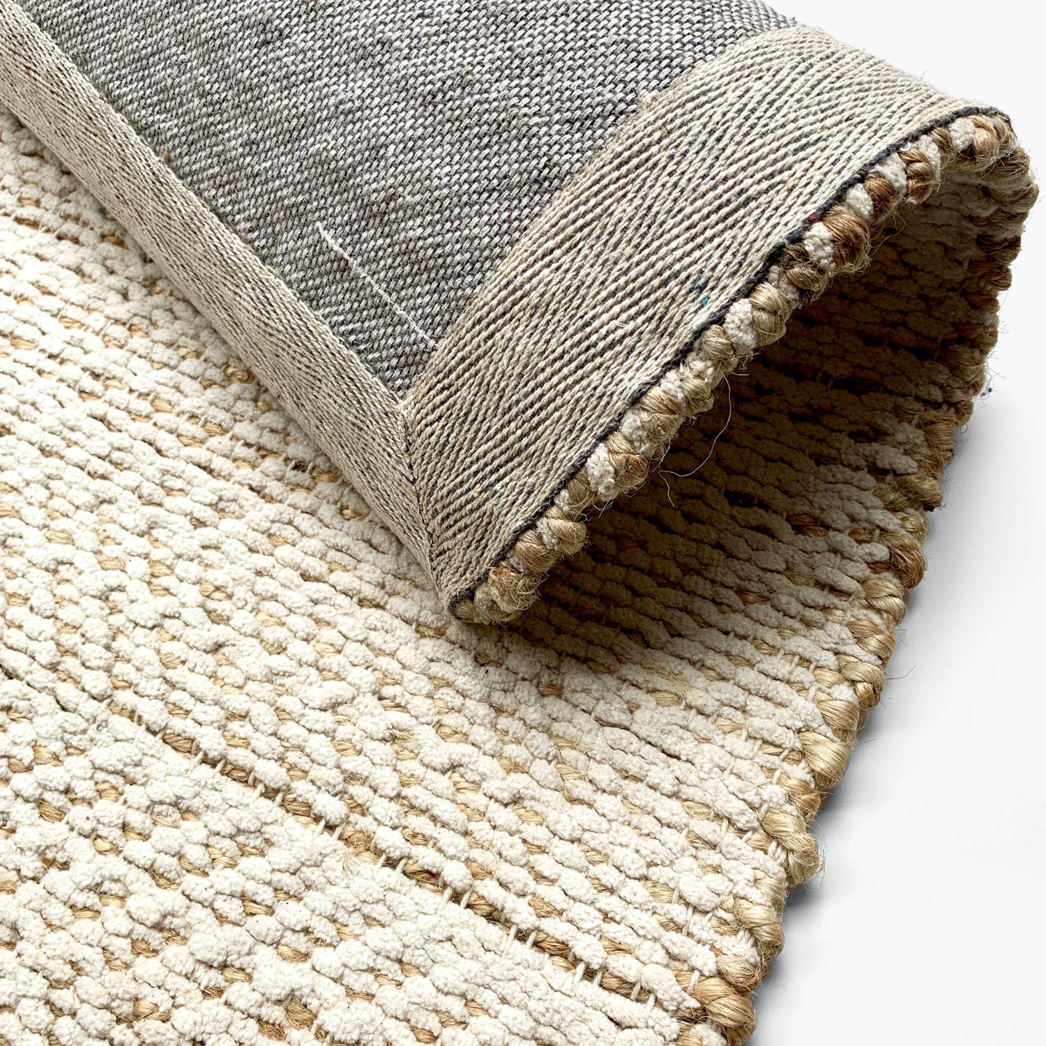 Alfombra Pasillo Algodón/Cañamo Chebbi Crudo-3