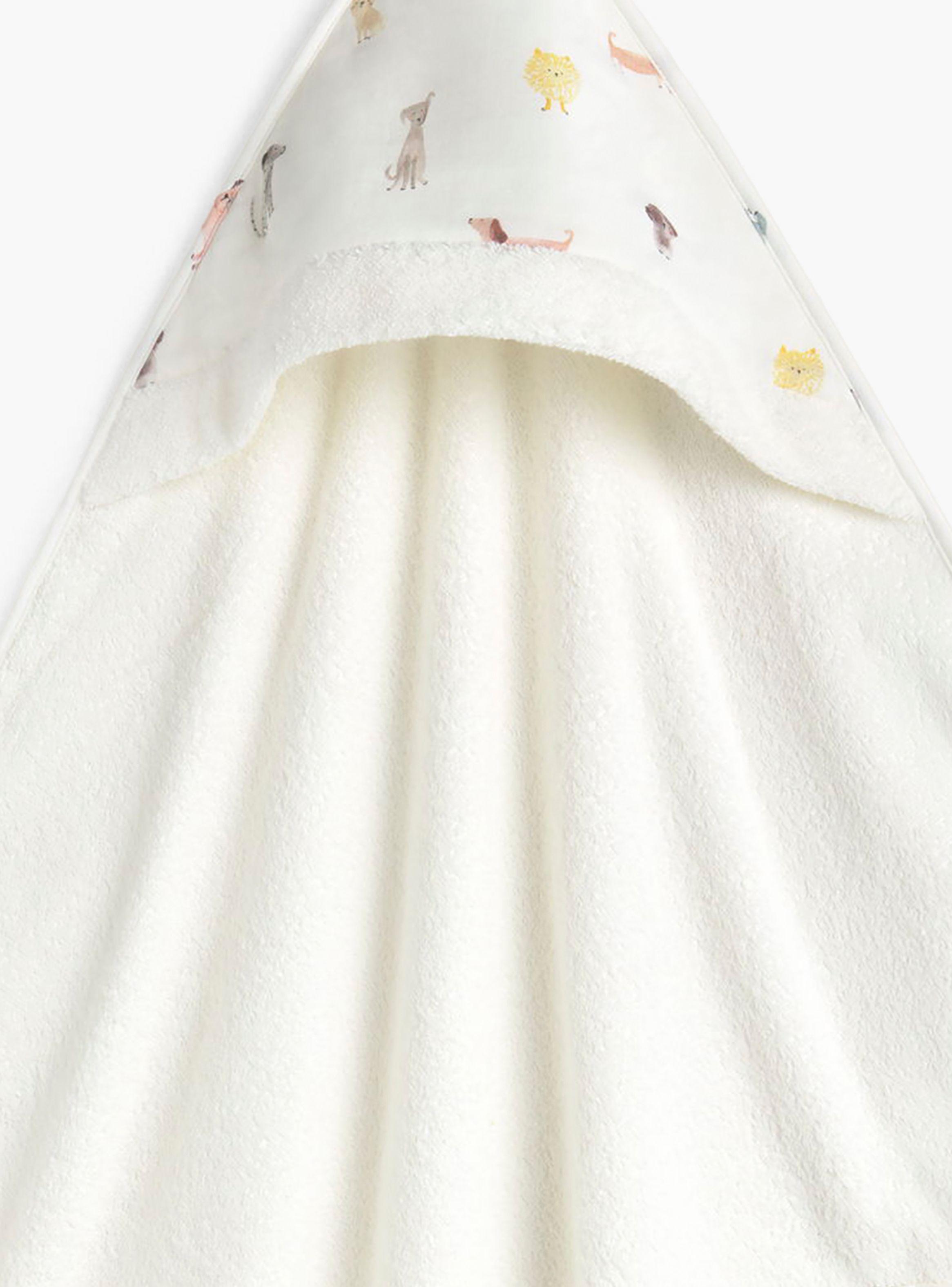 Toalla Infantil Amiguis 80x80 Blanco-2