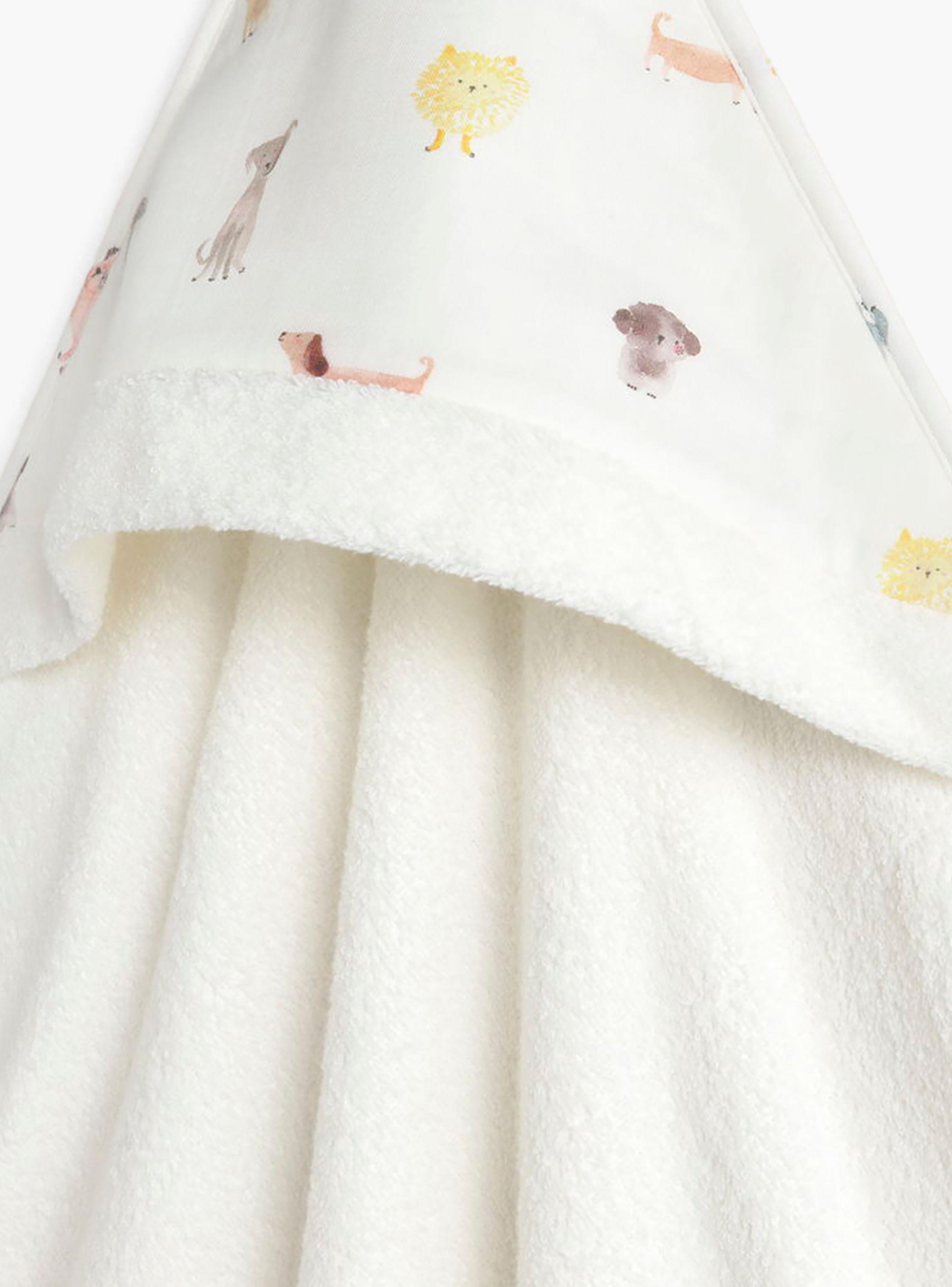 Toalla Infantil Amiguis 80x80 Blanco-3