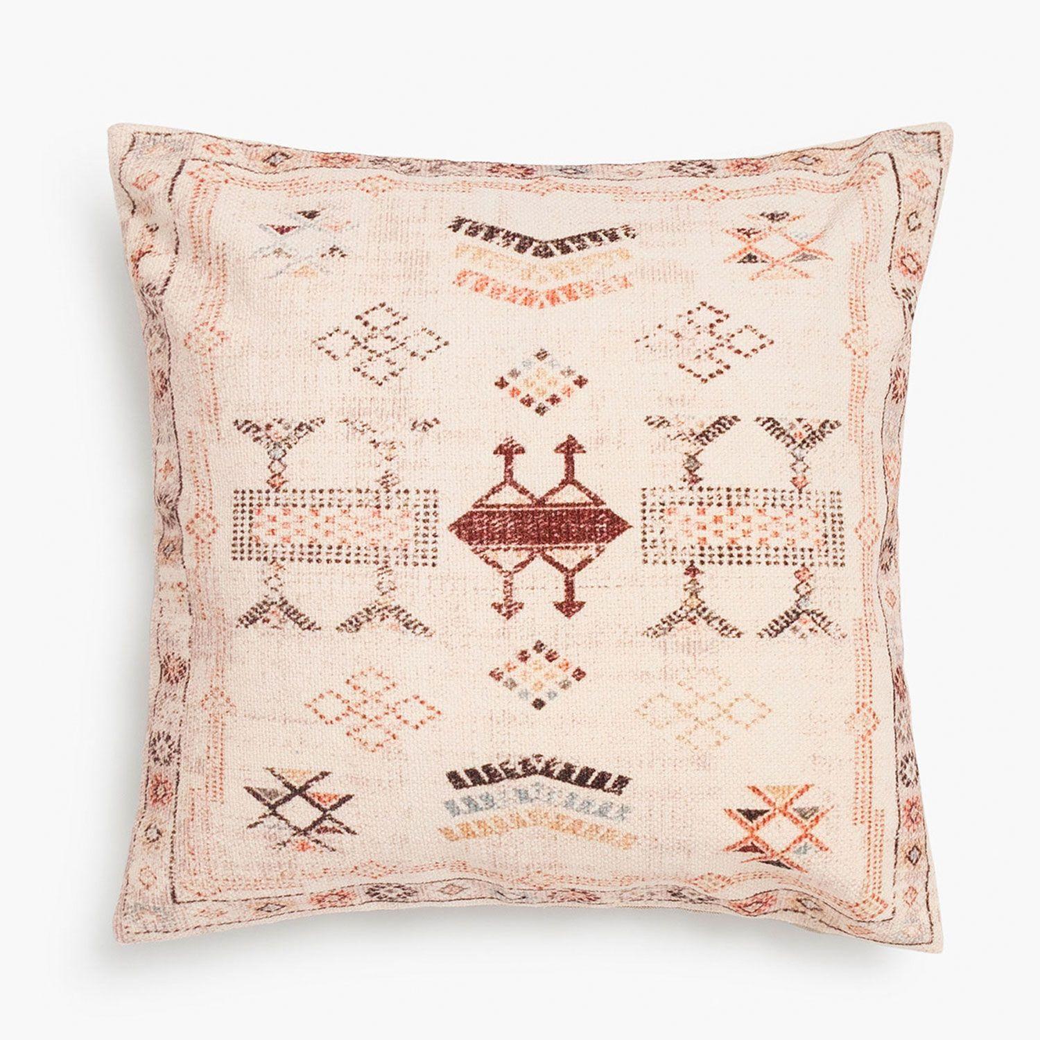 Funda Cojin algodón Tanger 45x45 Crudo-0