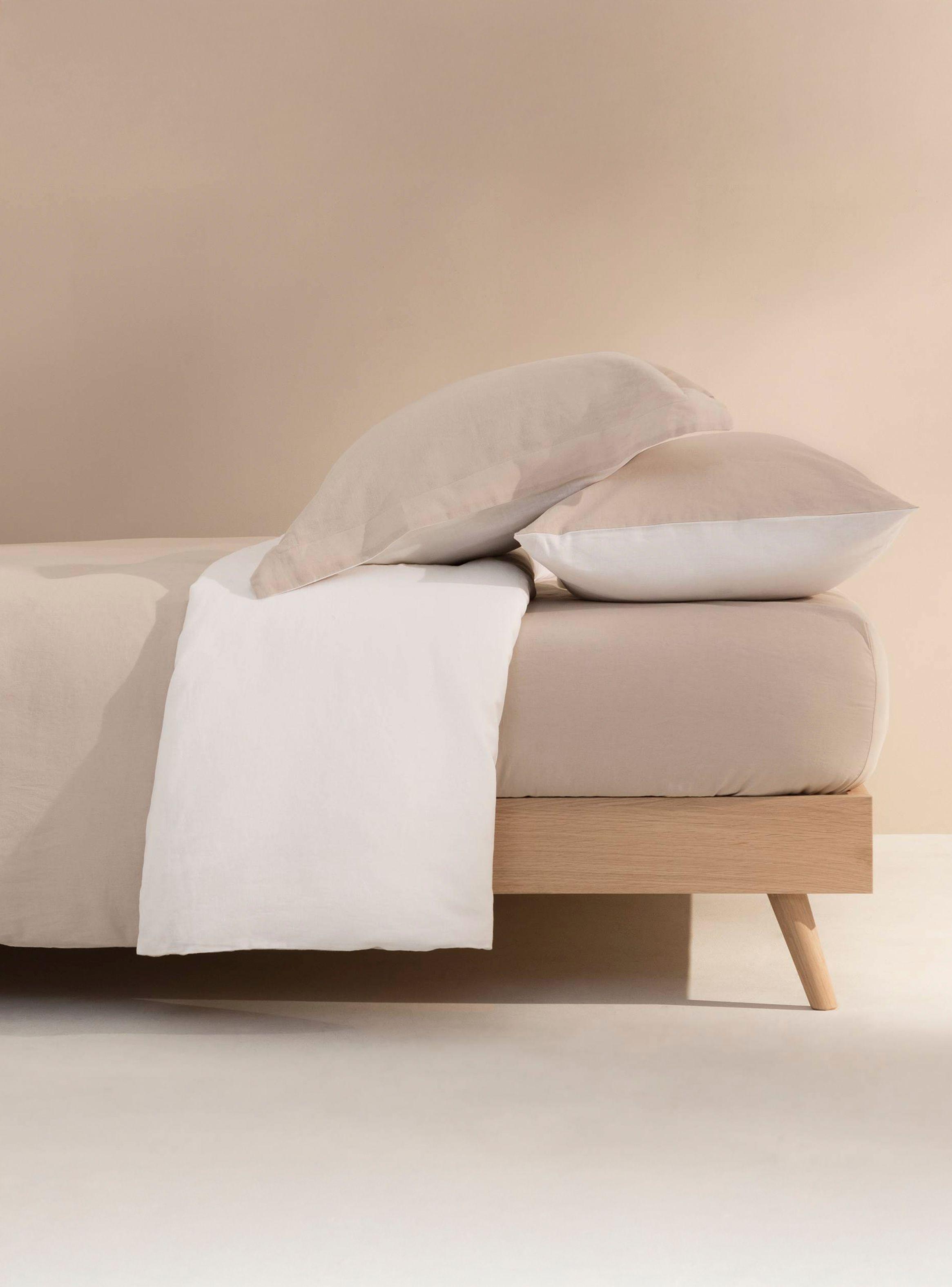 Funda Plumón Linlov 240x260 Beige (Cama Queen o King)-5