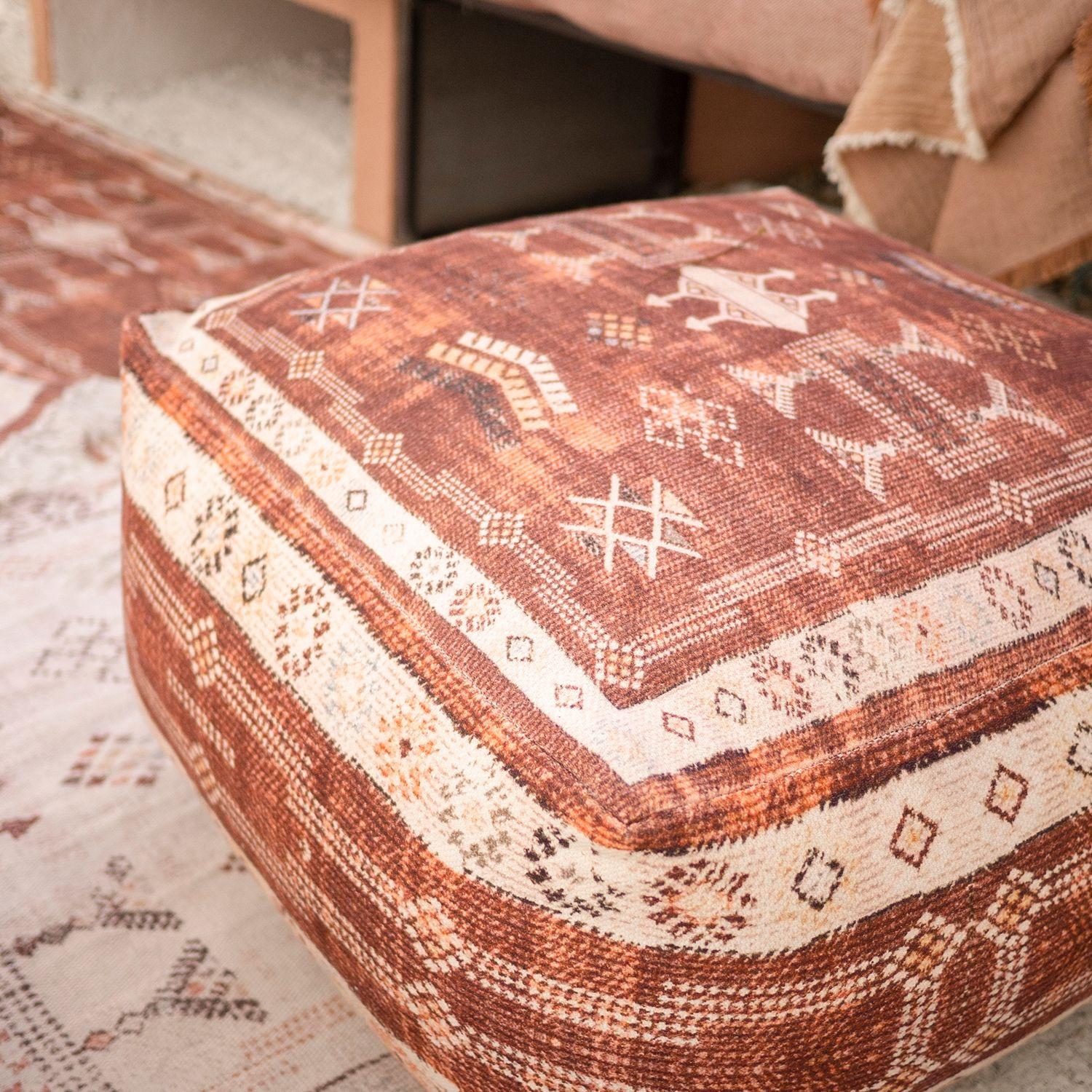 Pouf Algodón Tanger Tierra-1