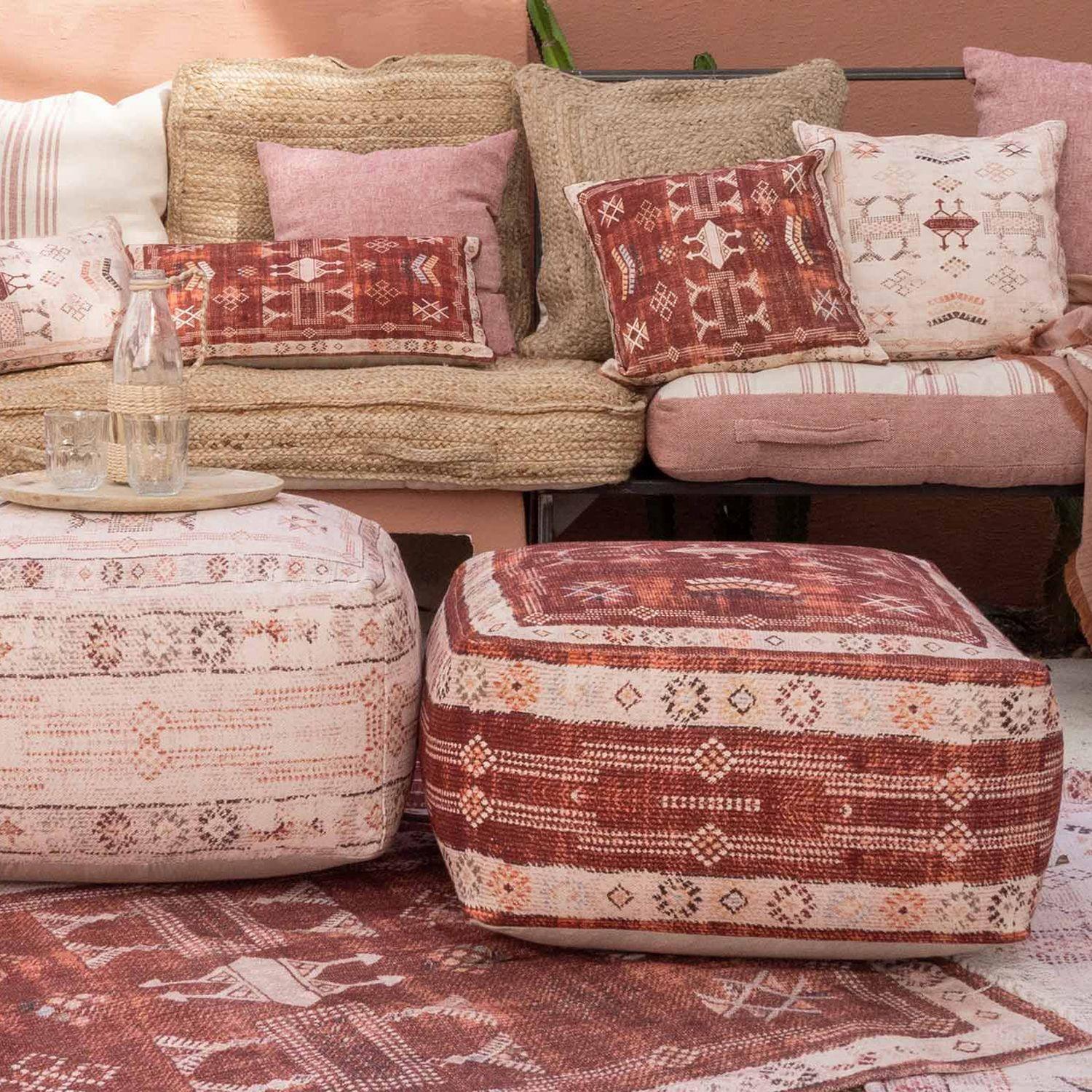 Pouf Algodón Tanger Tierra-2