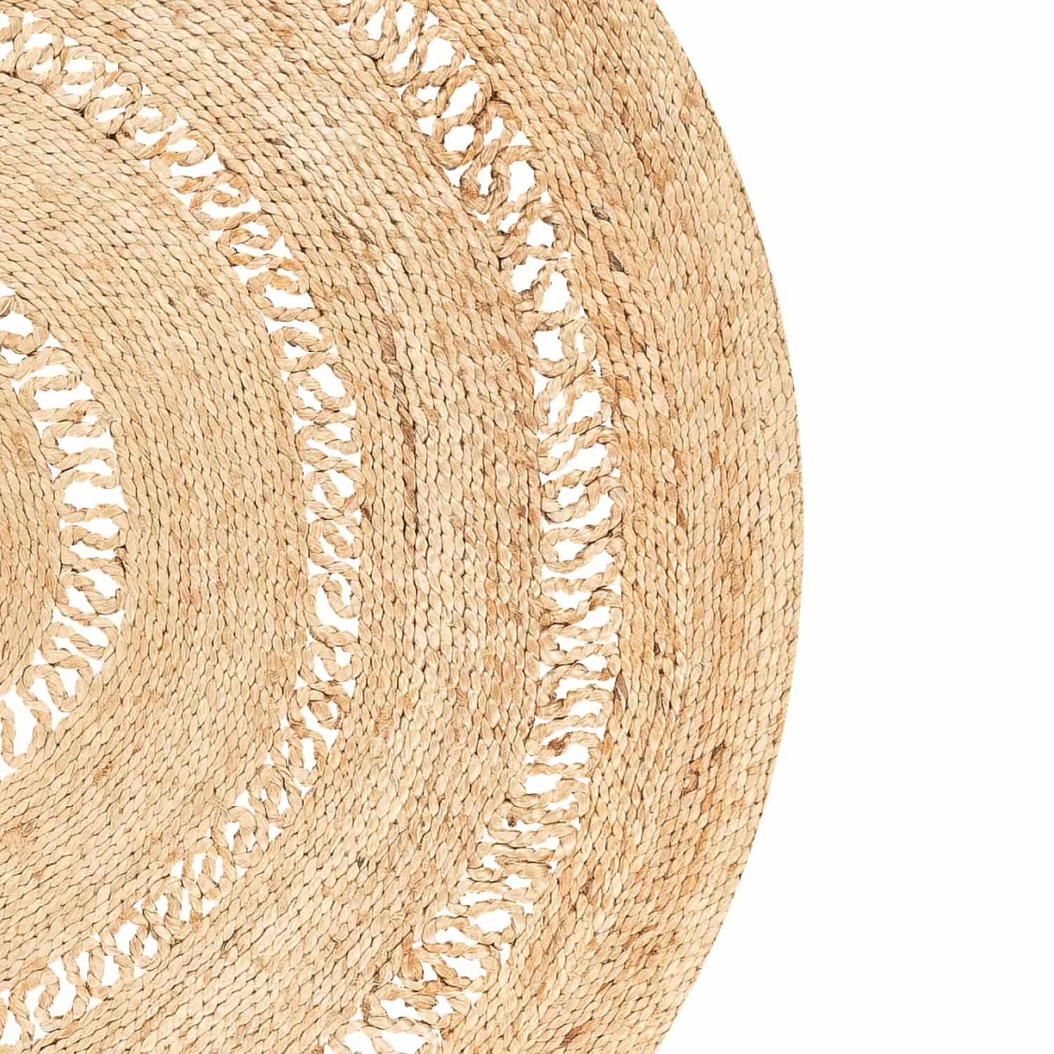 Alfombra Yute Oasis 120⌀ Crudo-8
