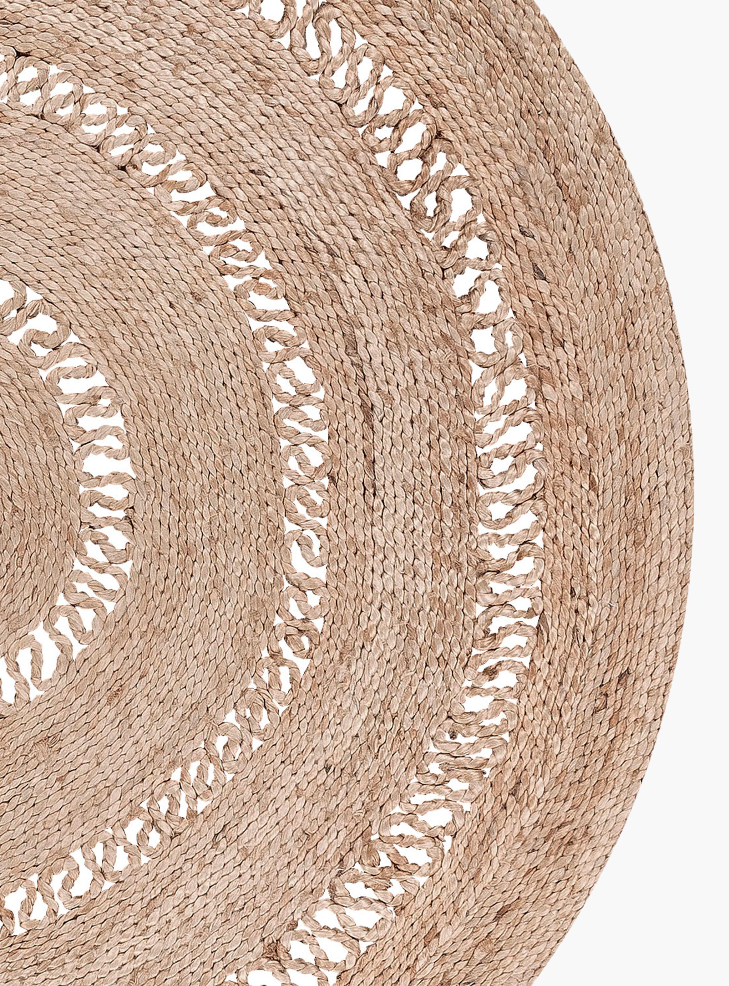 Alfombra Yute Oasis 120⌀ Crudo-2