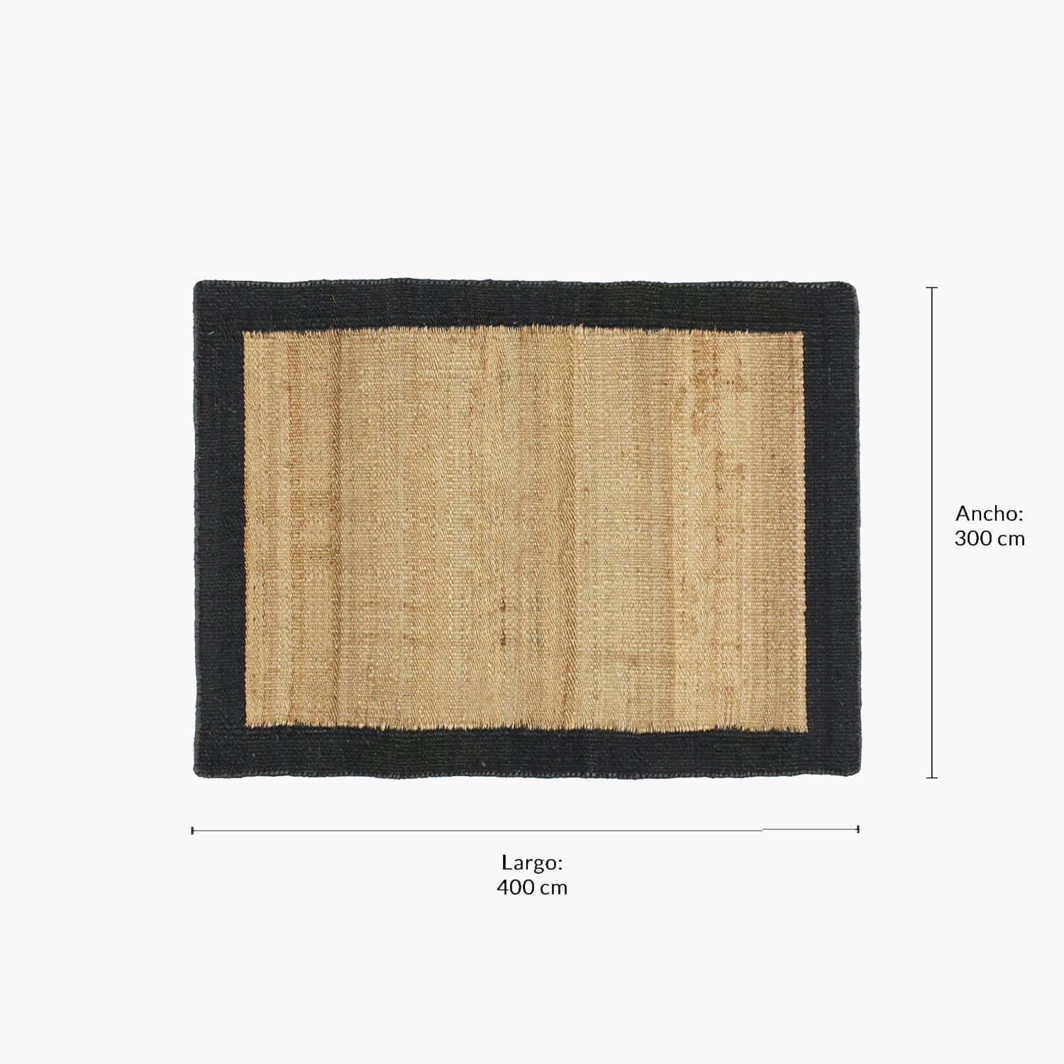 Alfombra Yute Nubia 300x400 Negro-7