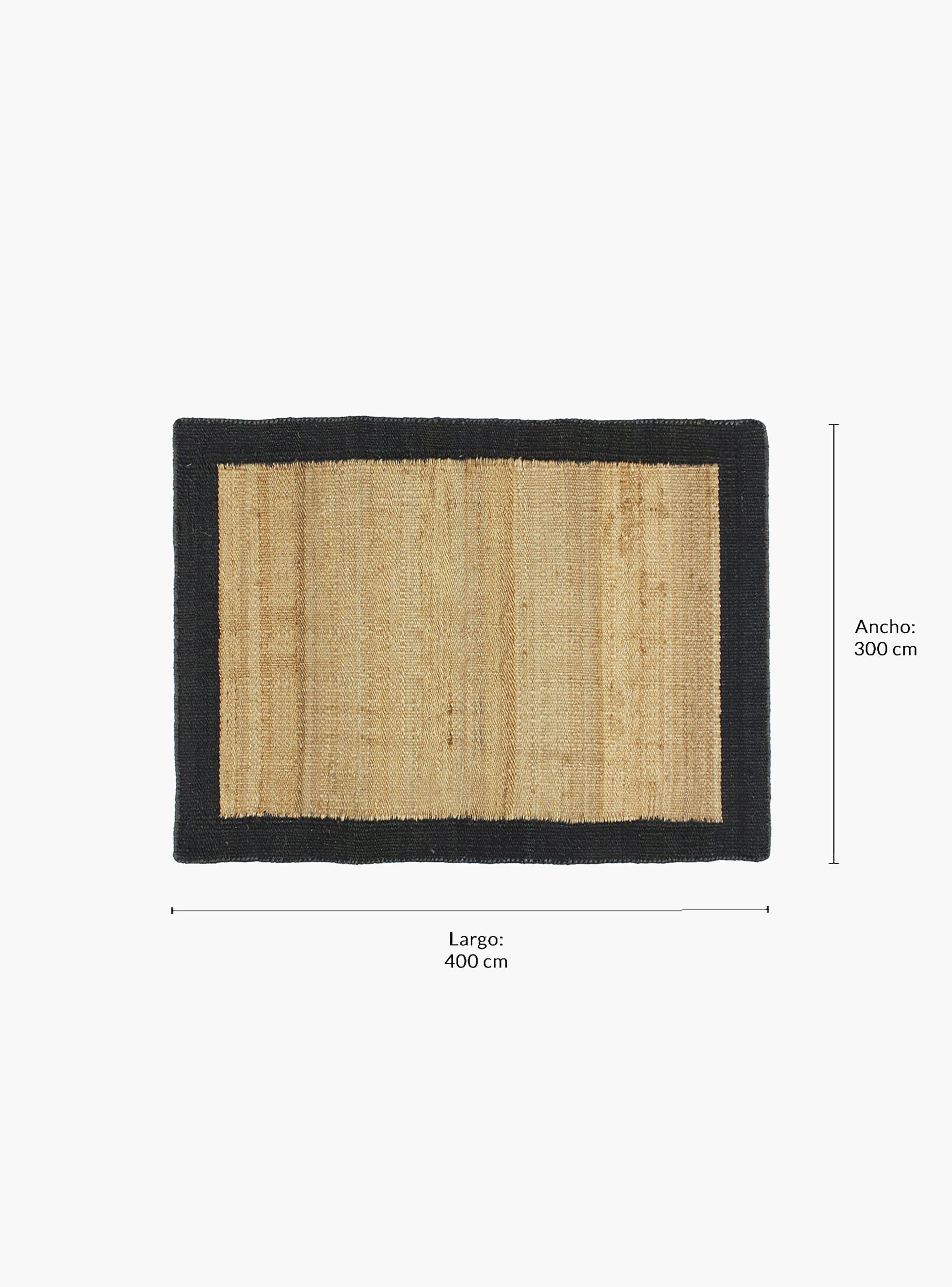 Alfombra Yute Nubia 300x400 Negro-4