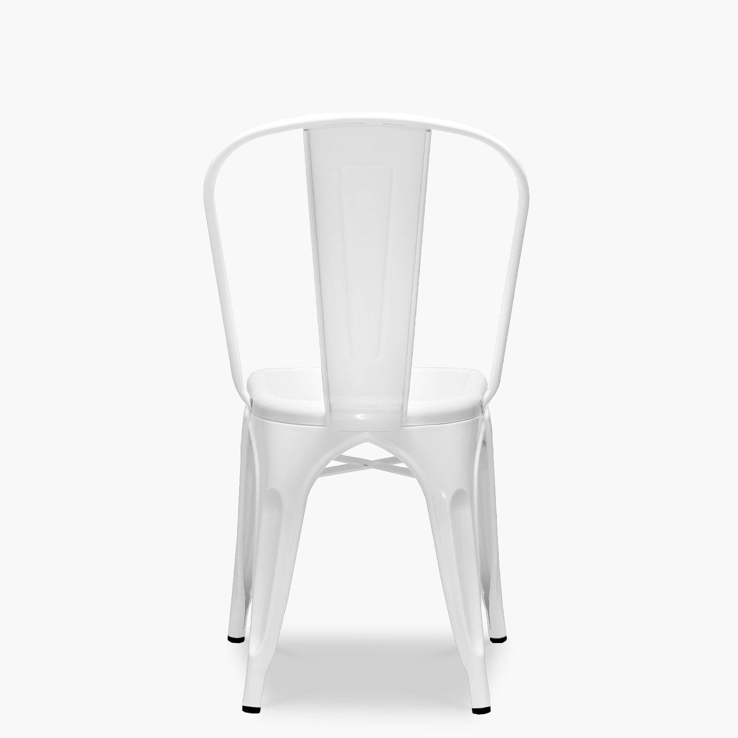 Pack 4 Sillas Tolix Asiento Metal Blanco-4