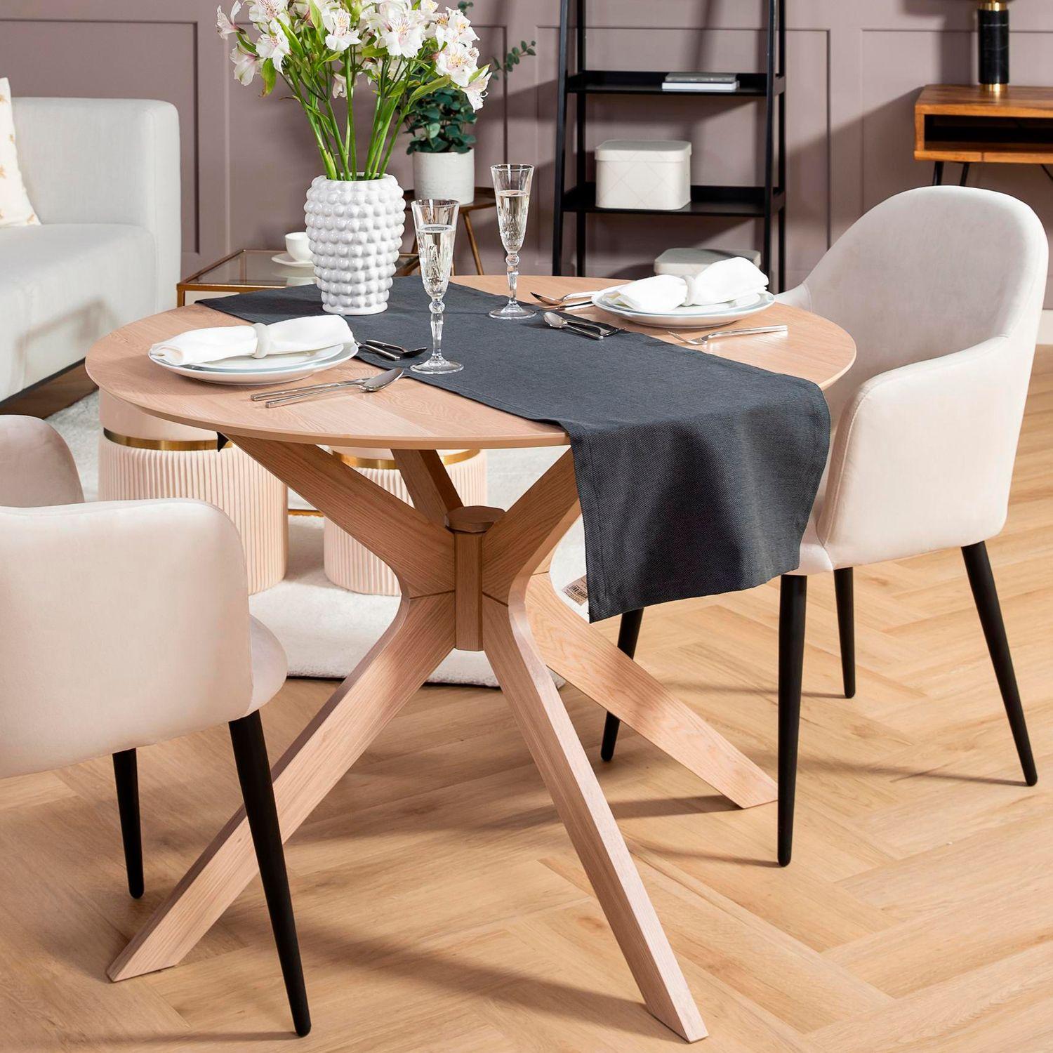 Mesa Comedor Duncan redonda Natural-4