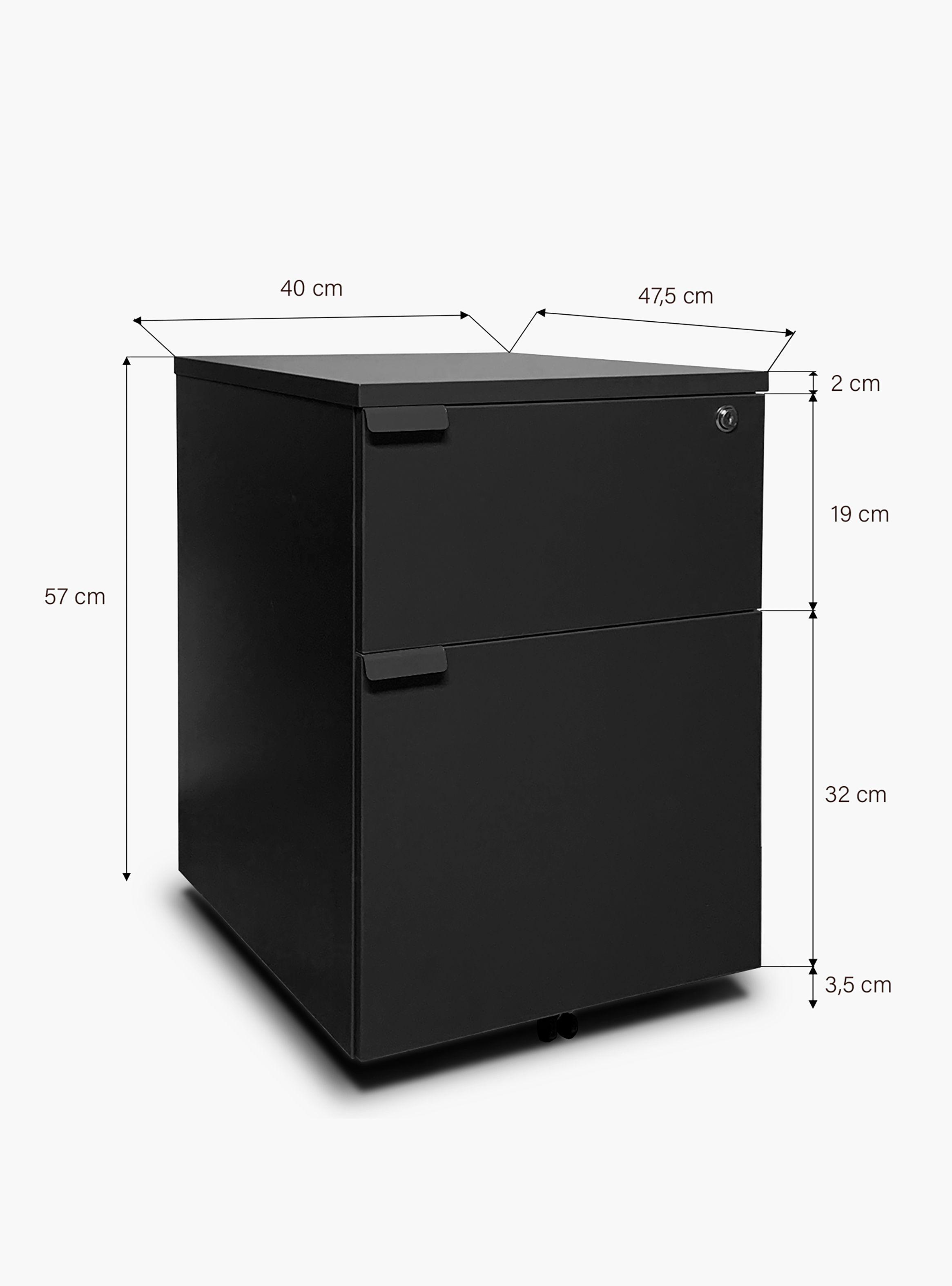 Cajonera Melamina Space BF Negro-4