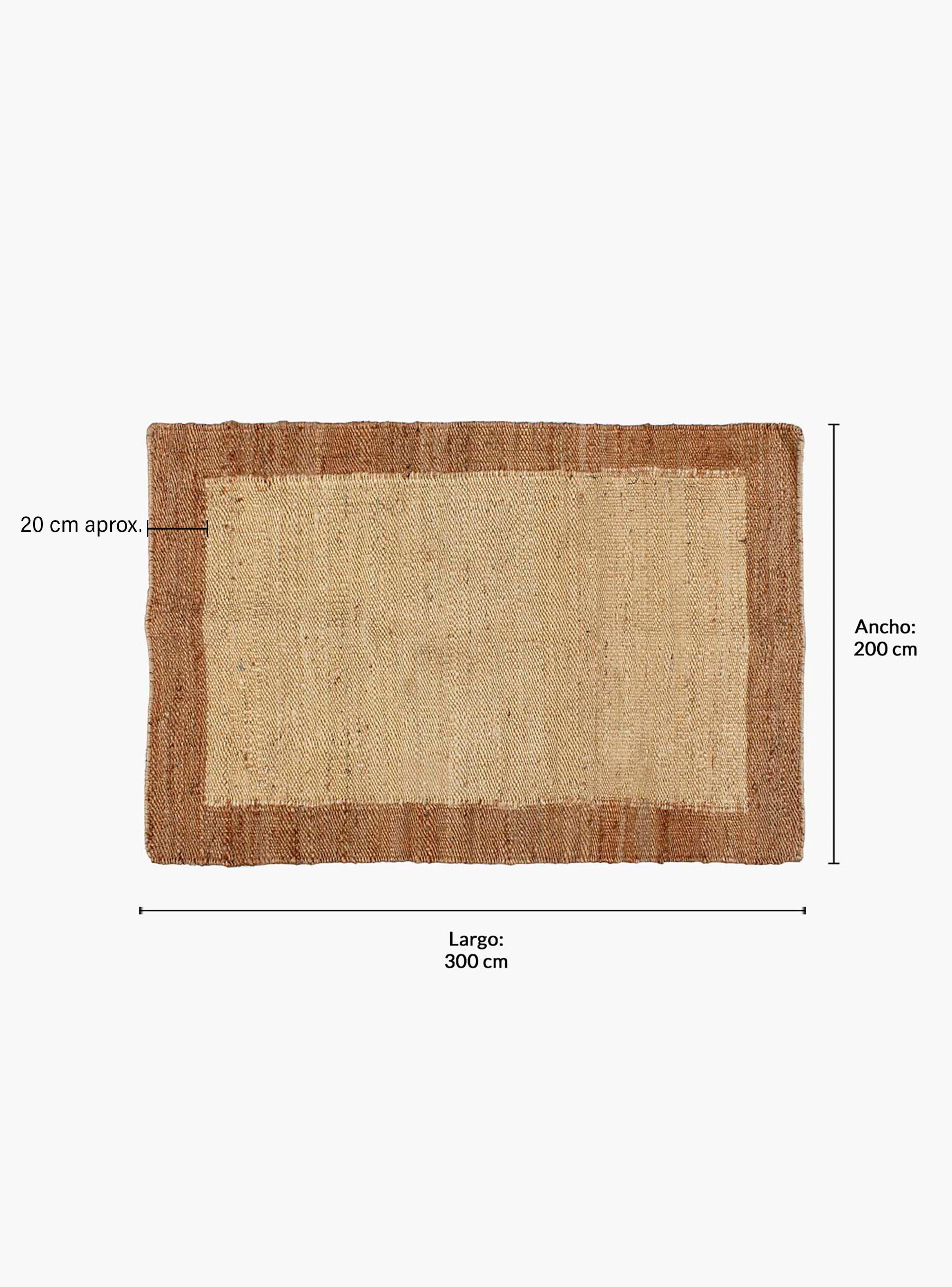 Alfombra Yute Nubia 200x300 Crudo-4