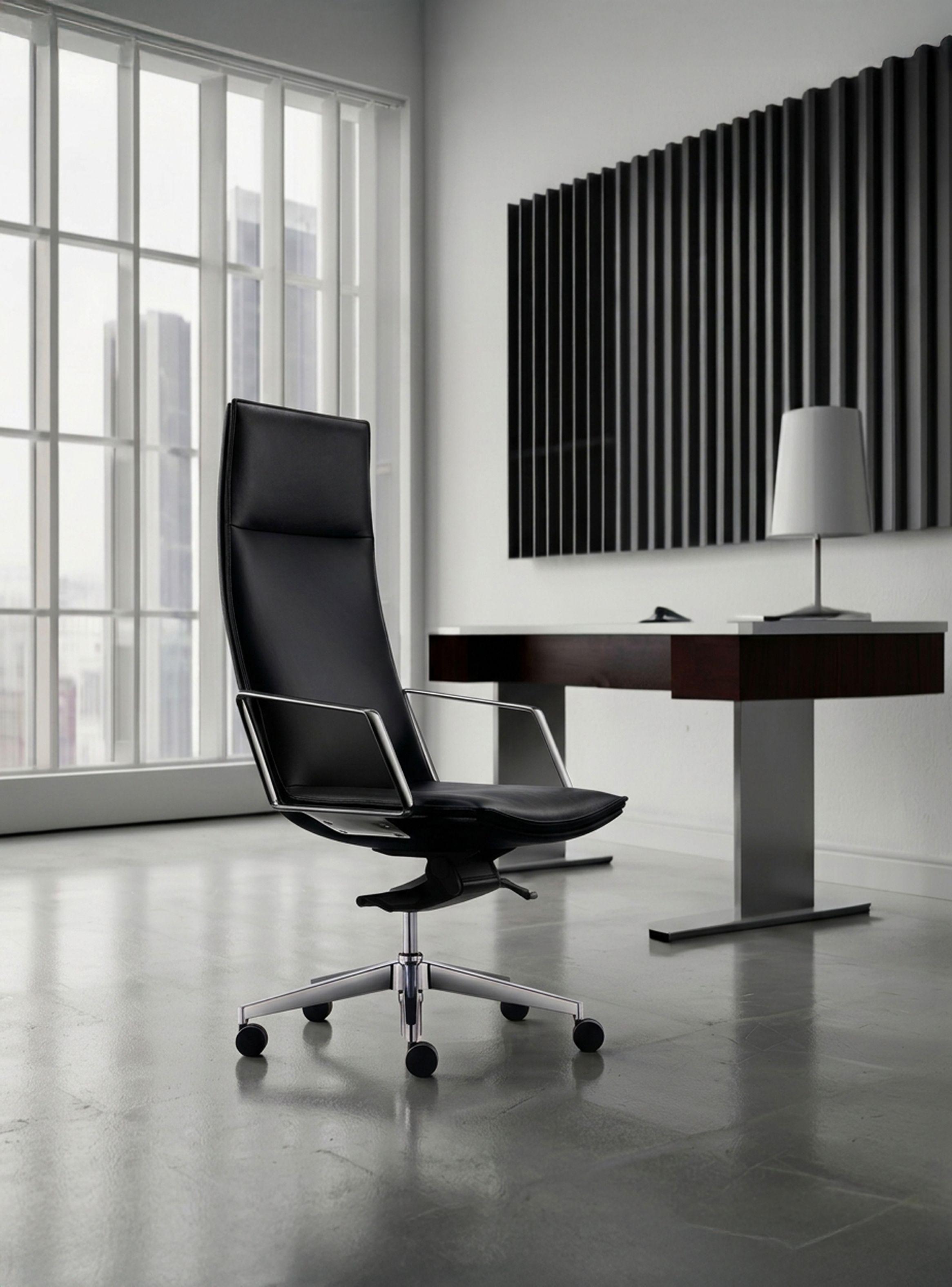 Silla oficina Alek Alta Negro-1