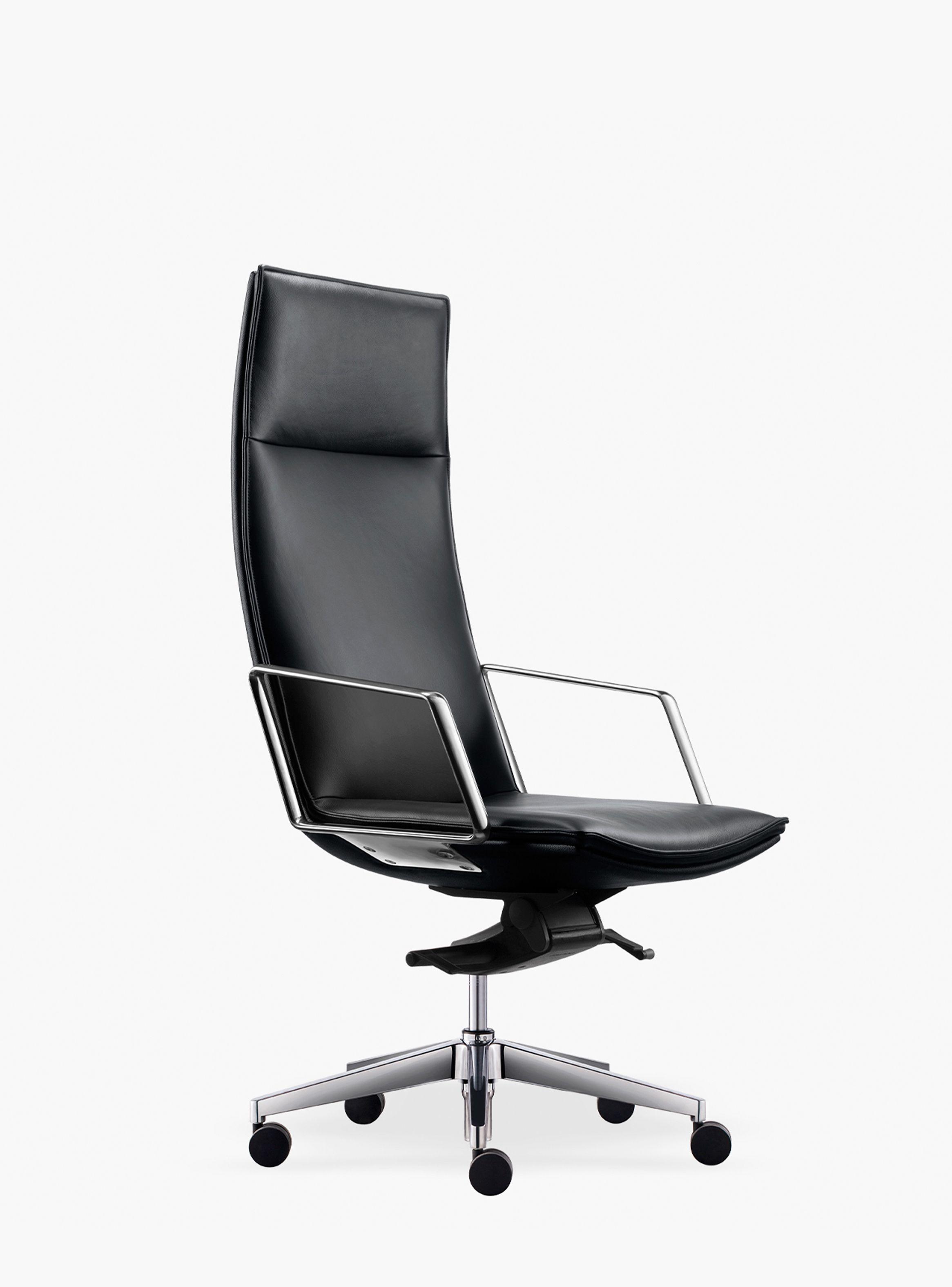 Silla oficina Alek Alta Negro-2