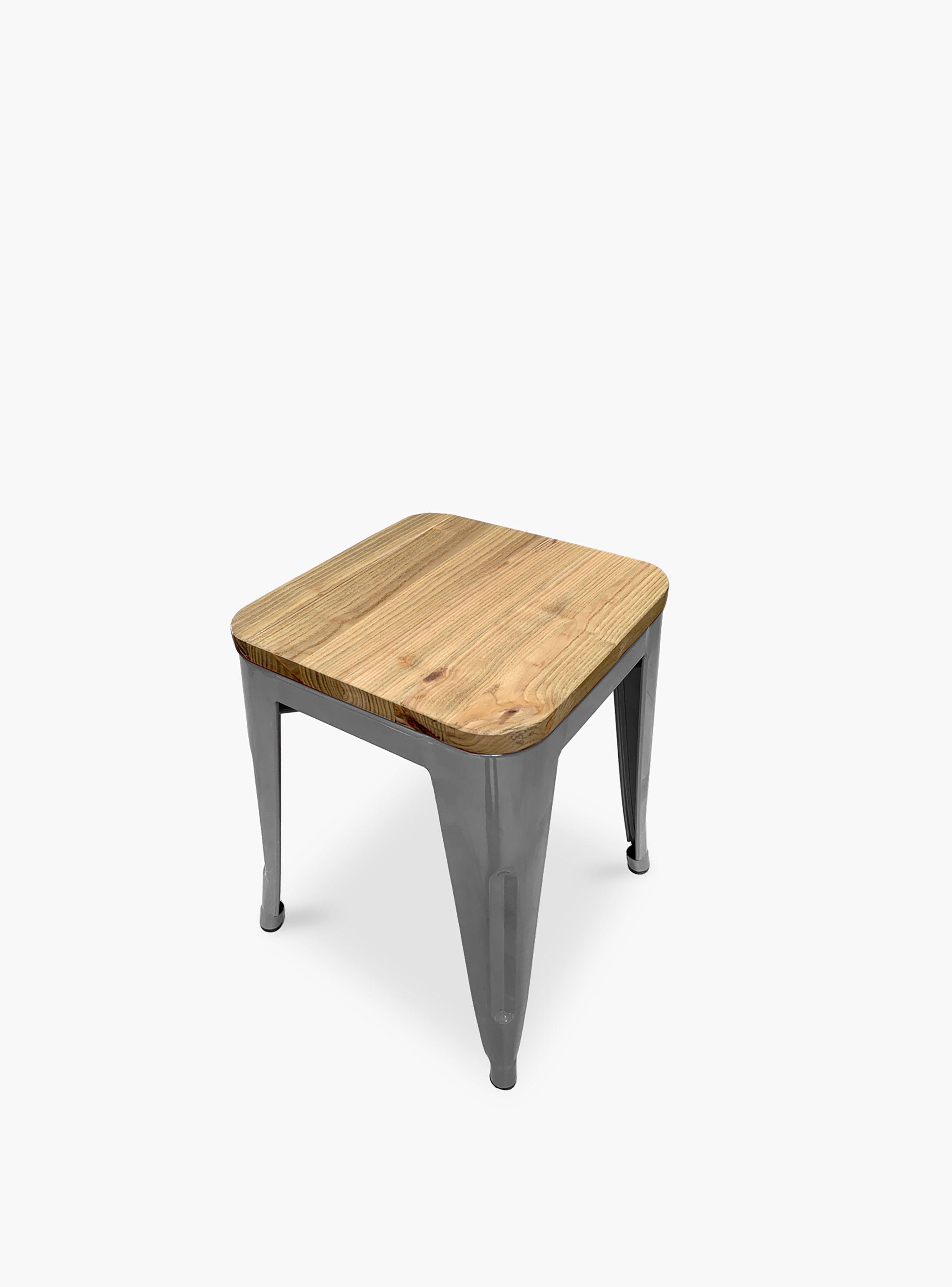 Pack 4 Pisos Tolix Asiento Madera Metal-3