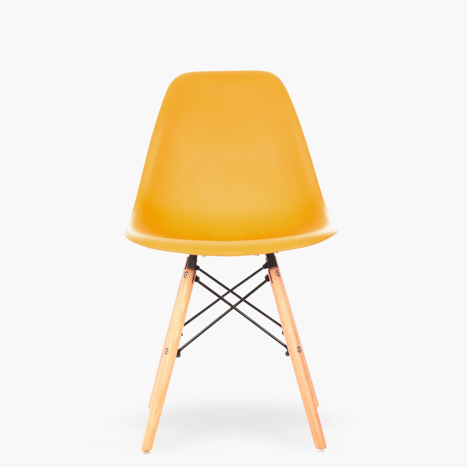 Silla DSW Réplica Eames Mostaza-0