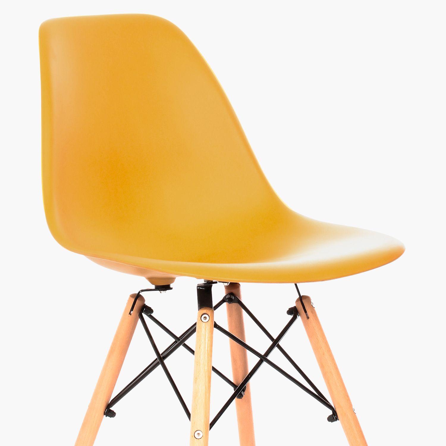 Silla DSW Réplica Eames Mostaza-2