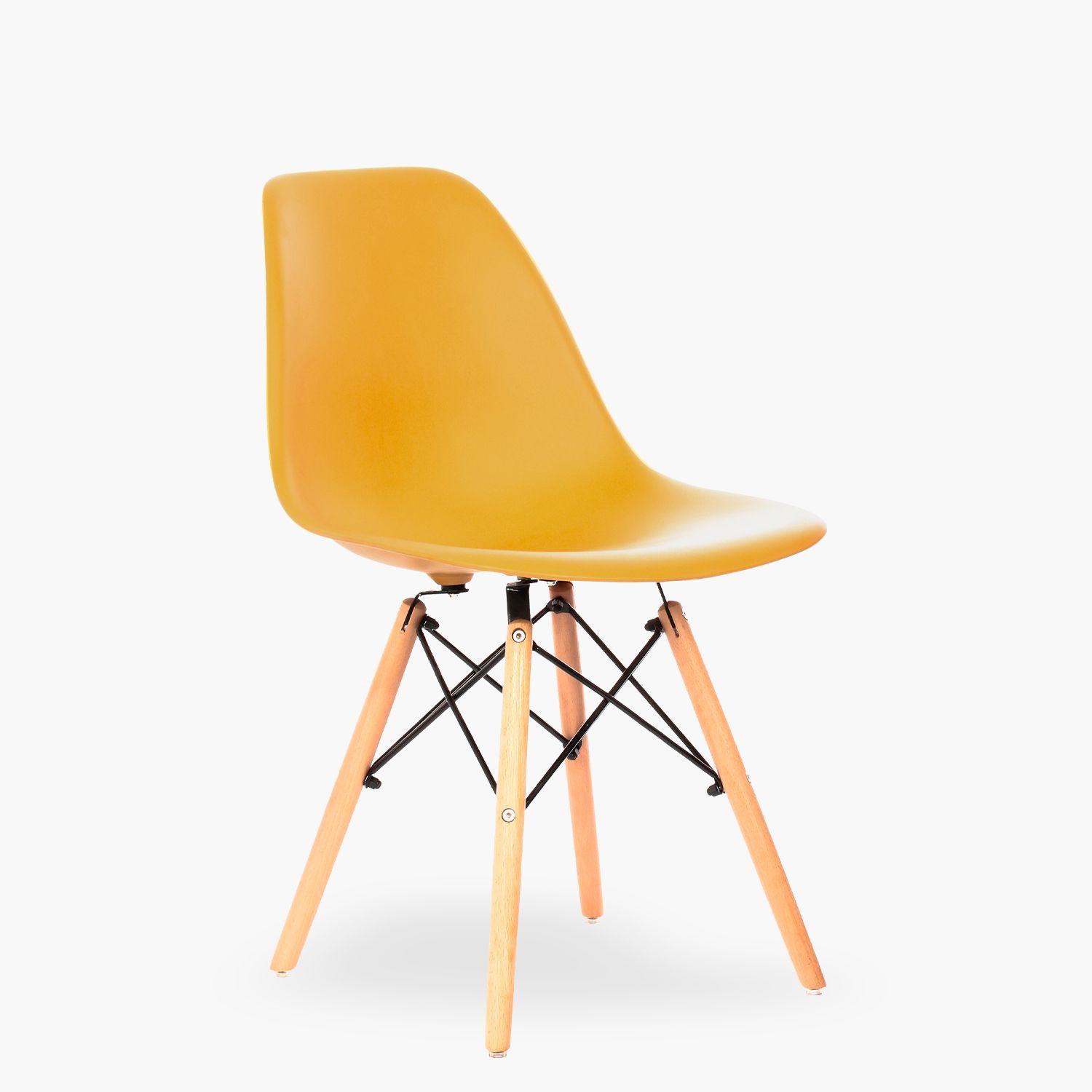 Silla DSW Réplica Eames Mostaza-1
