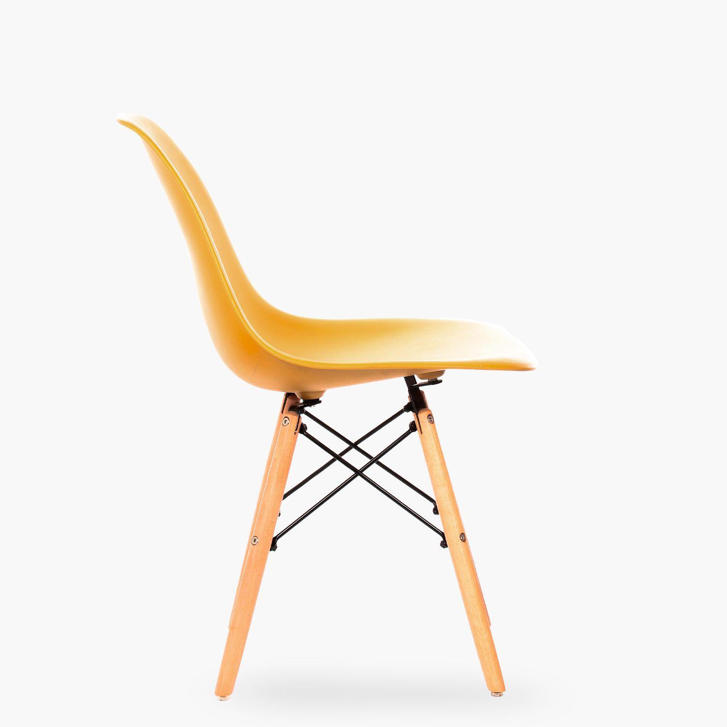 Silla DSW Réplica Eames Mostaza-3