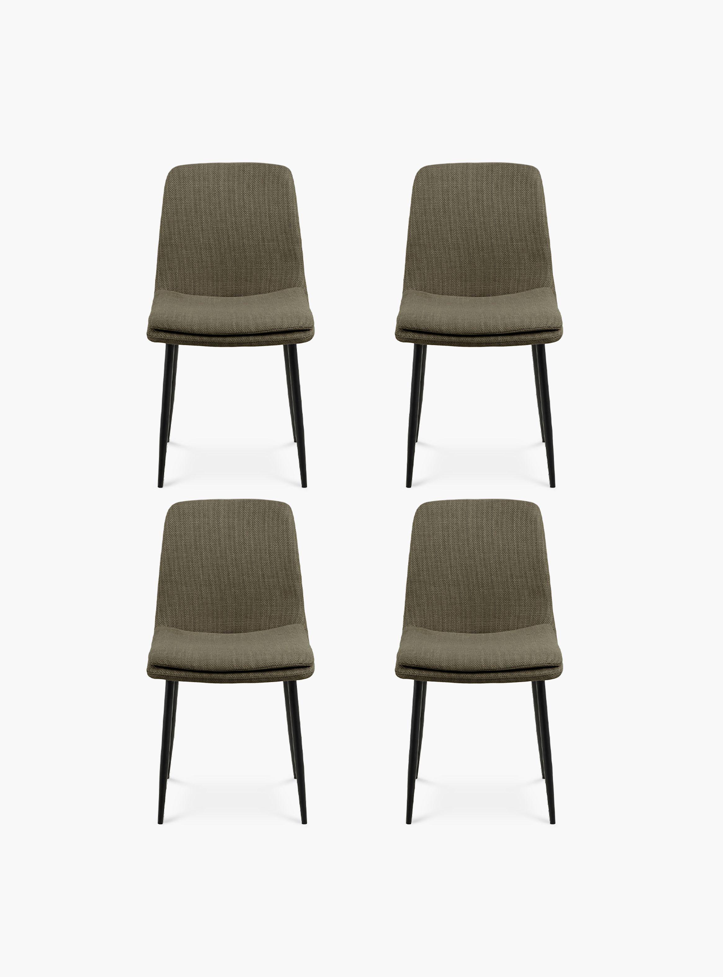 Pack 4 Silla Comedor Astrid Verde Musgo-0