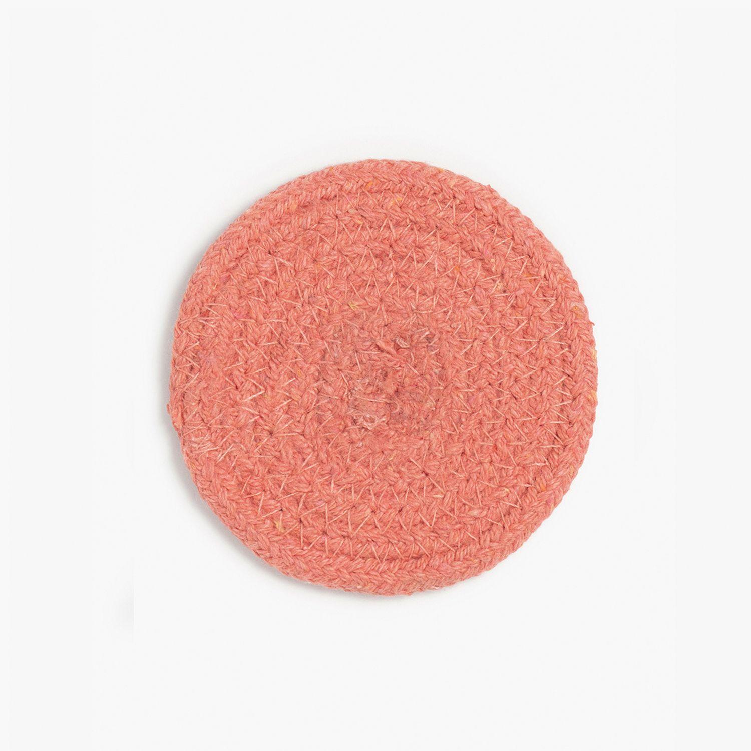 Set 4 Posavasos Algodón Vera Coral-1