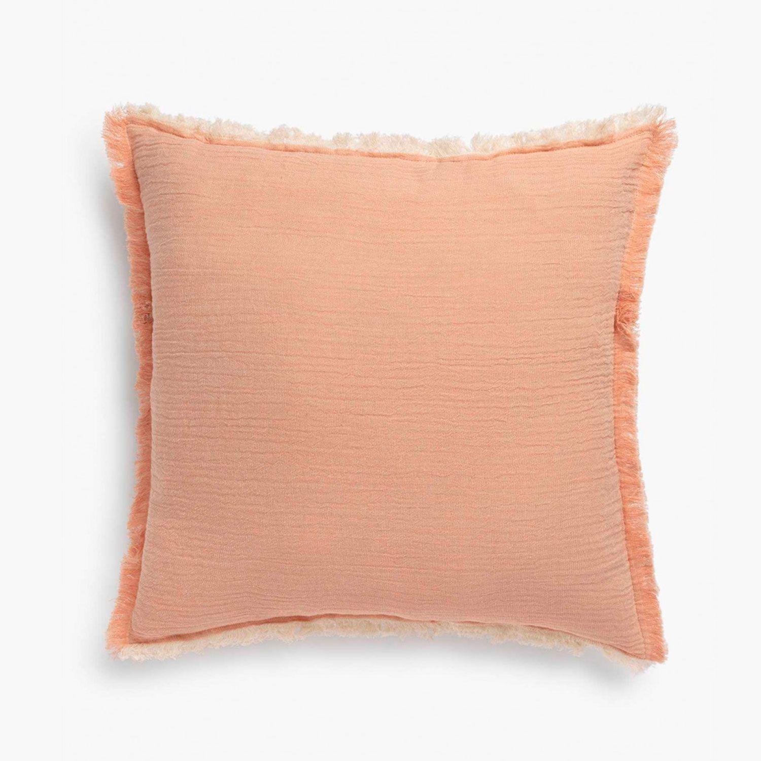 Funda Cojin Algodon Layer 45X45 Salmón-1