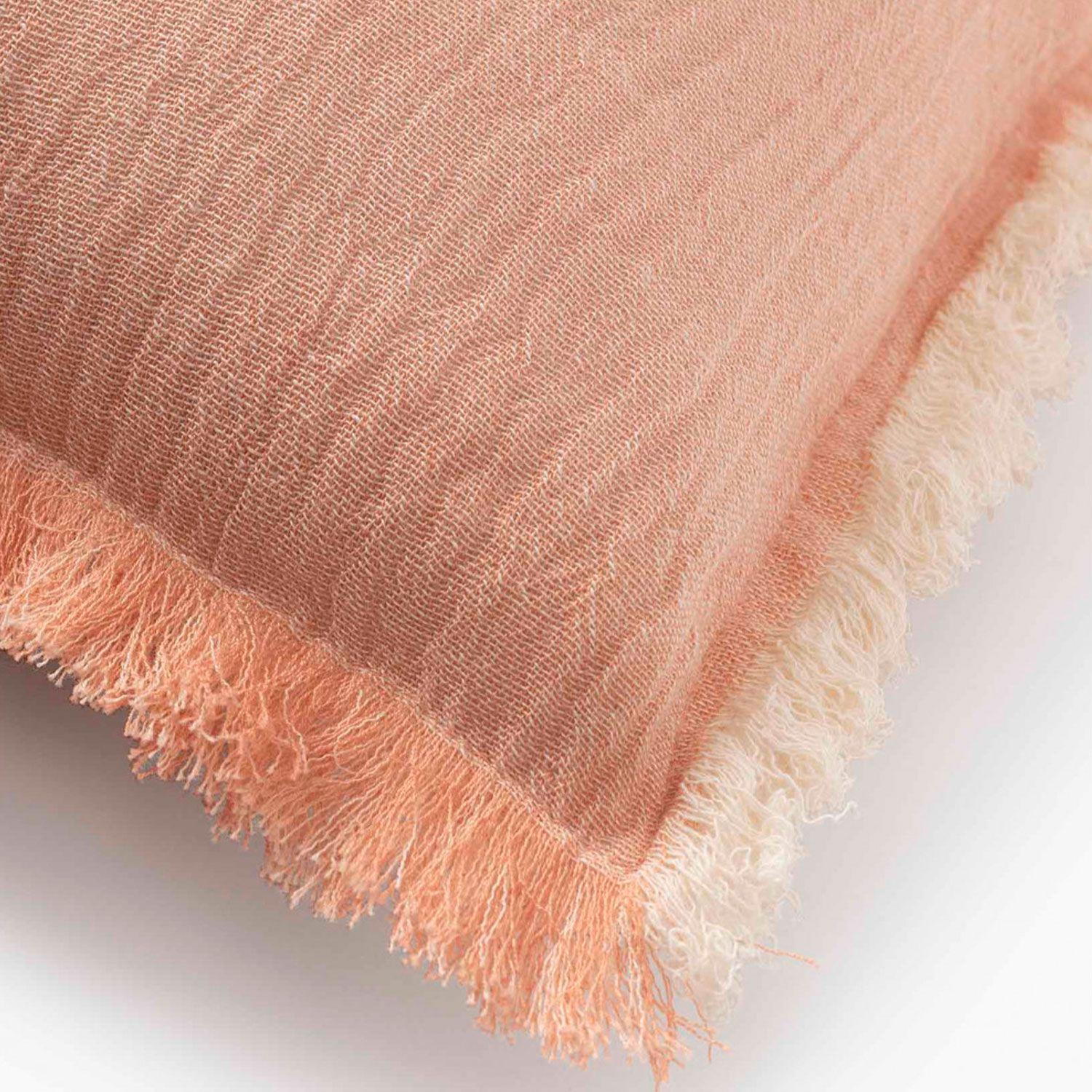 Funda Cojin Algodon Layer 45X45 Salmón-2