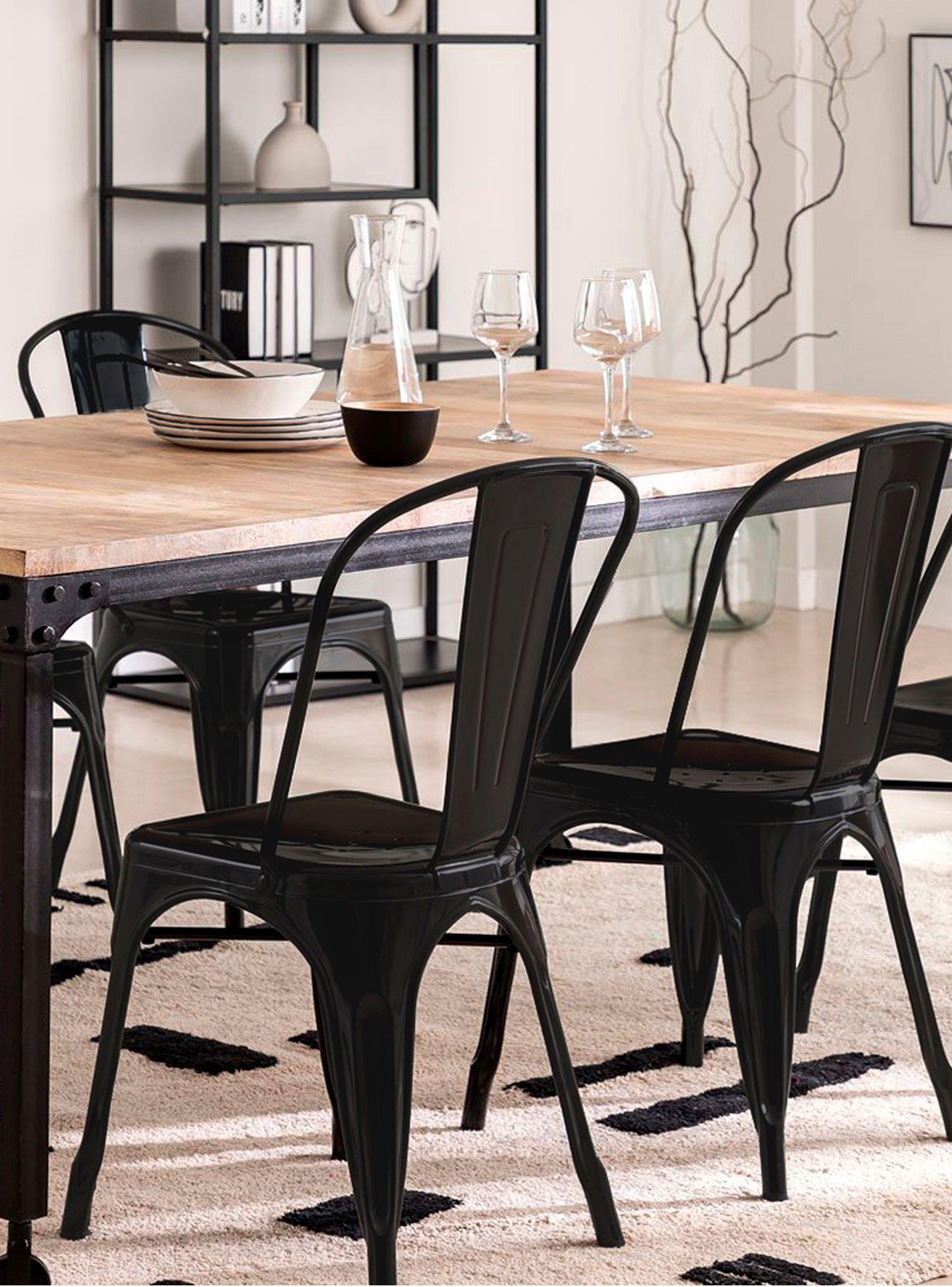 Silla Tolix Réplica Negro-8