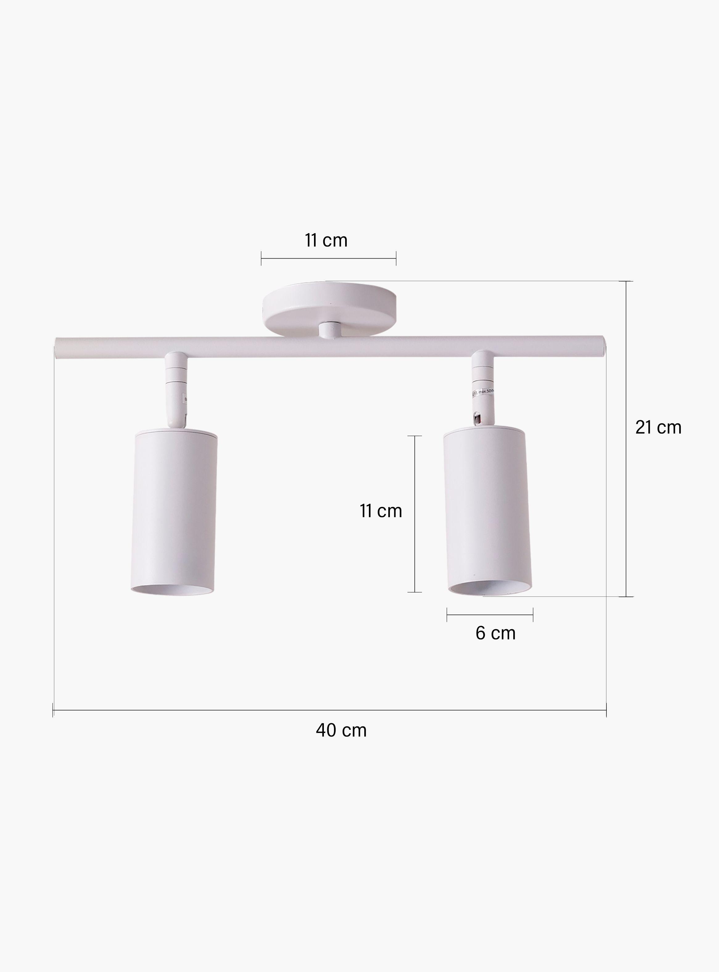 Lámpara de Techo Kelsey x2 Blanco-5