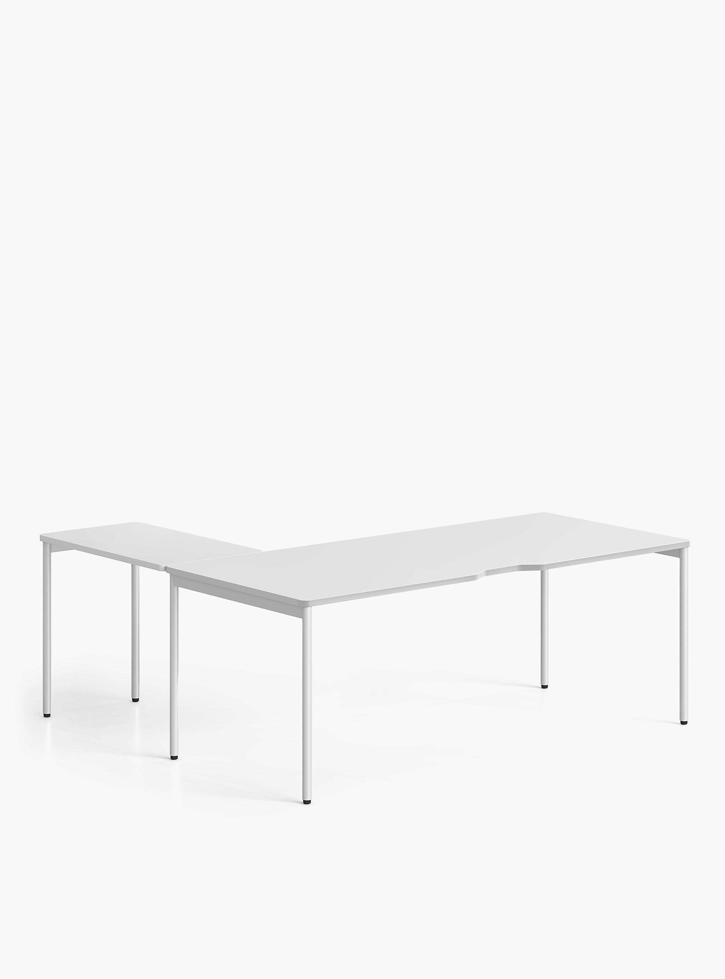 Escritorio Lateral Astro 50x90 Blanco/Blanco-2