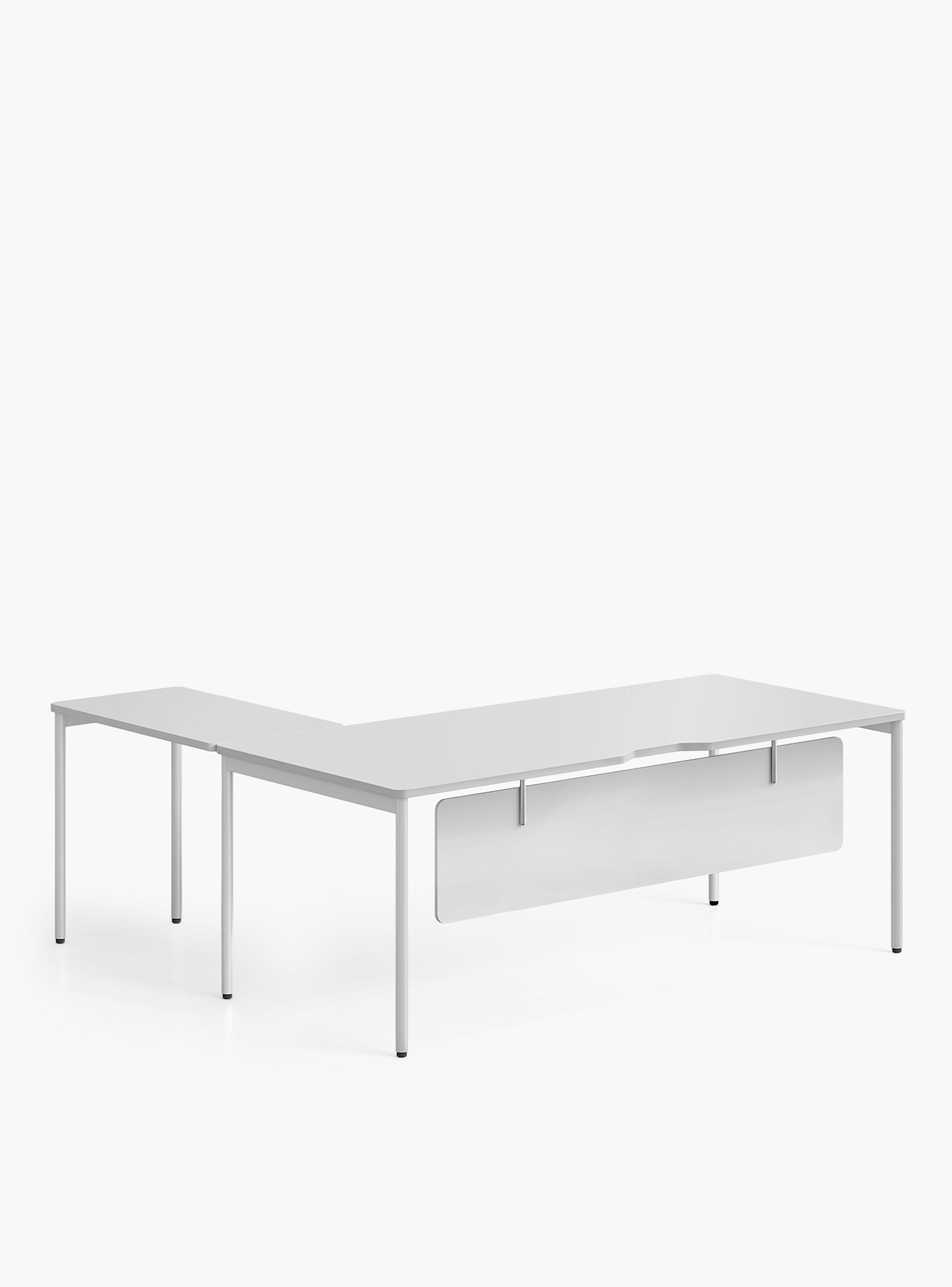 Escritorio Lateral Astro 50x90 Blanco/Blanco-3