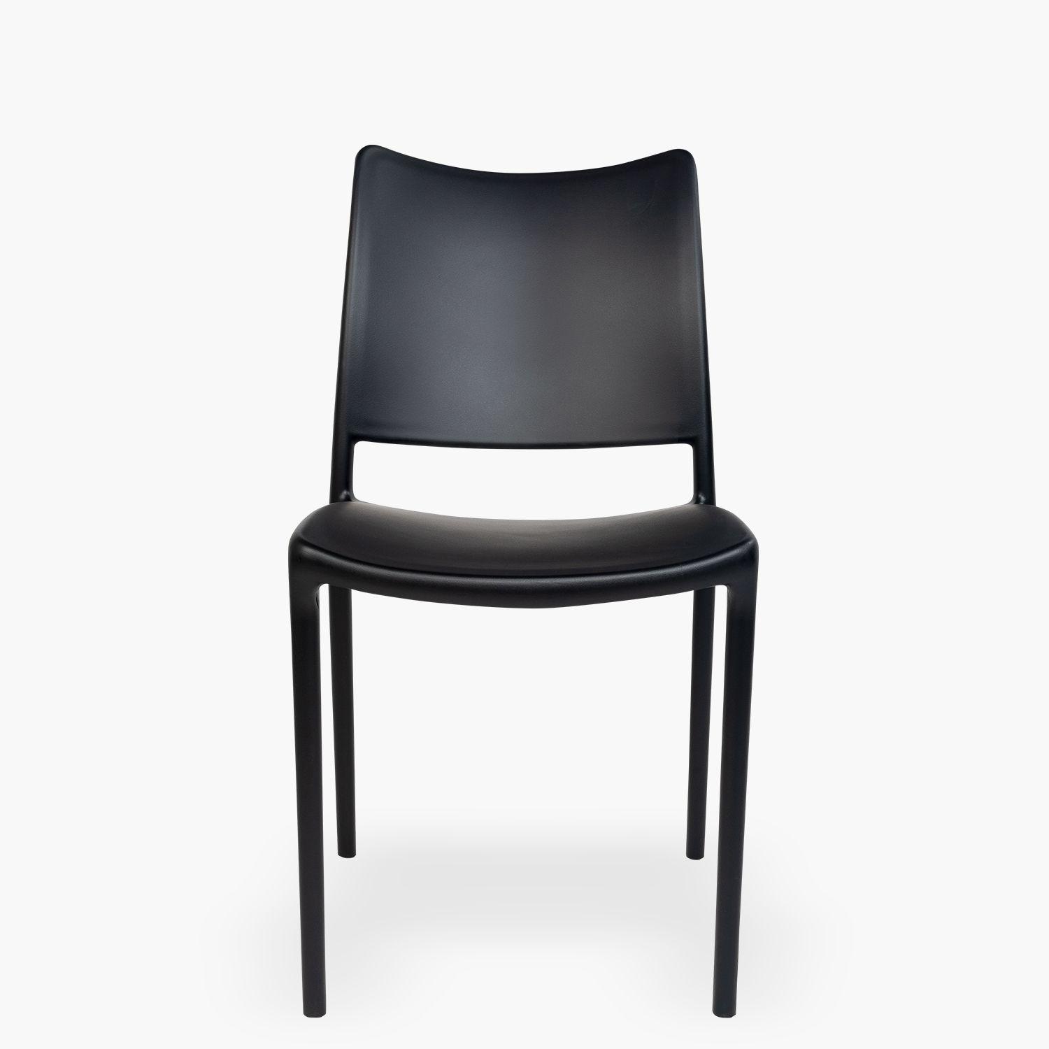 Silla plastico para exterior Todi Negro-0