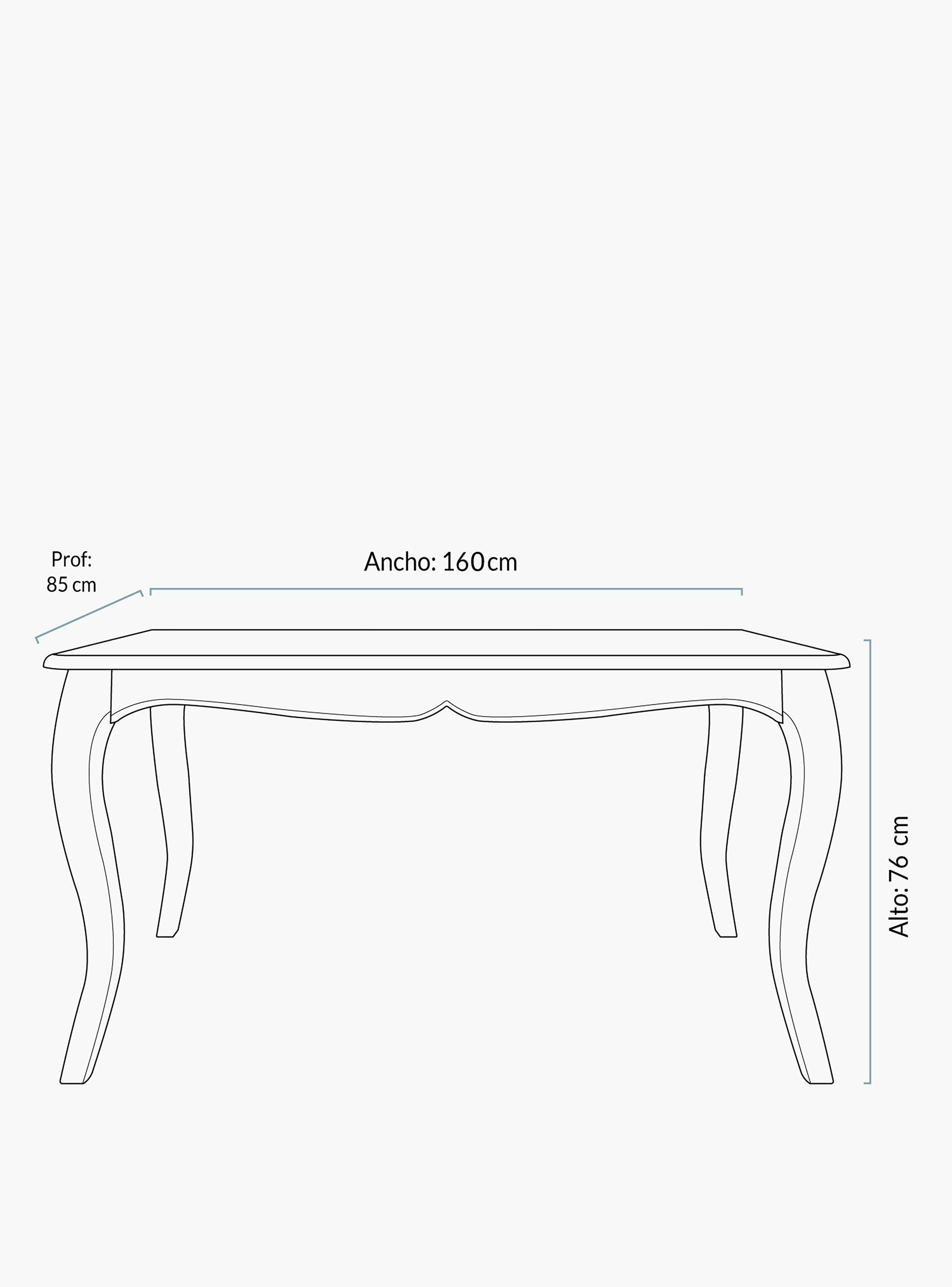 Mesa Comedor Olmo Natural 160-4