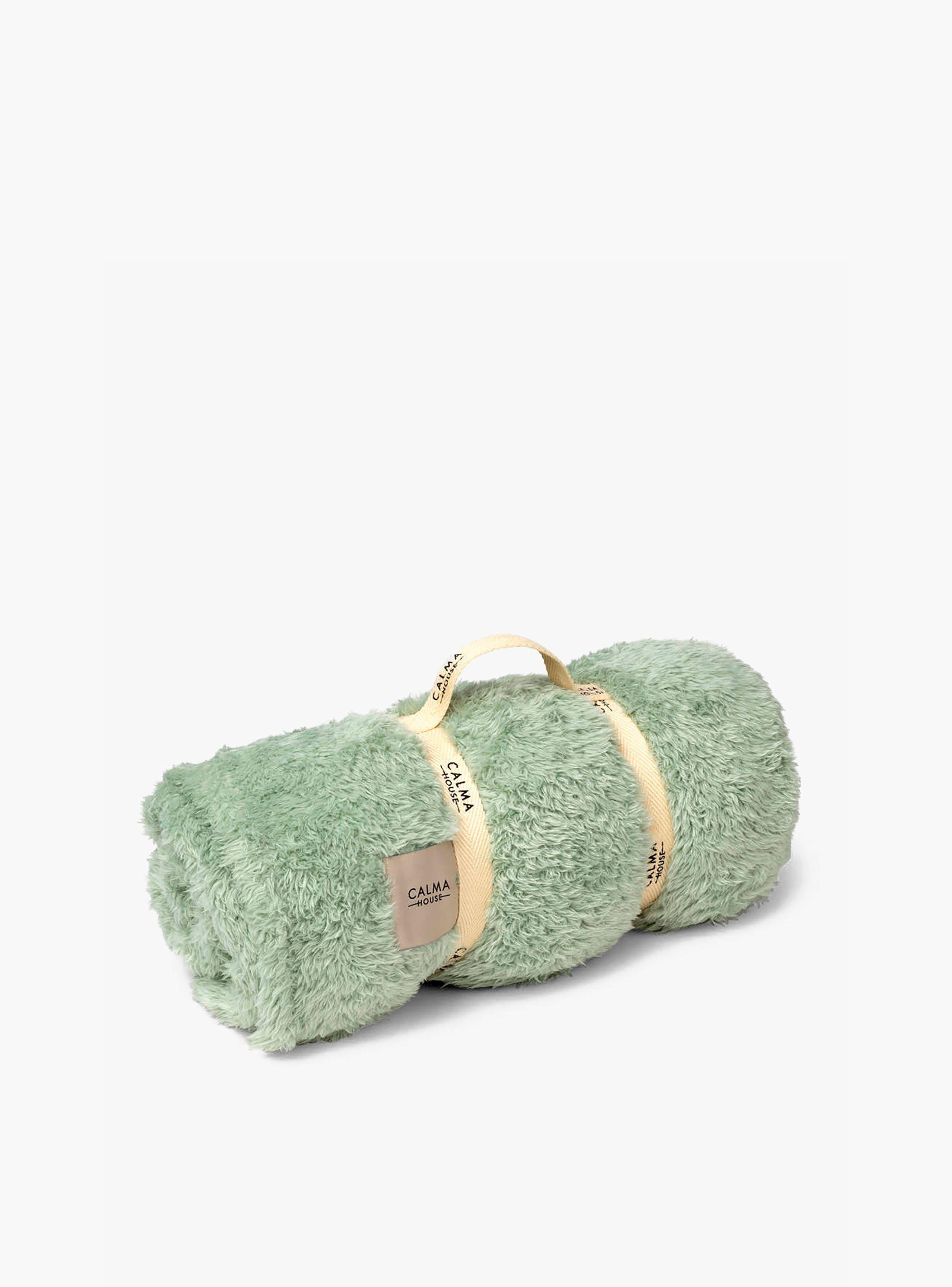 Manta Plaid Tedy Verde Claro-0