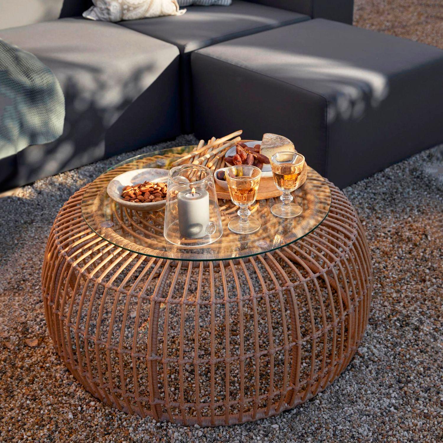 Mesa de centro ratan sintetico Creta-2