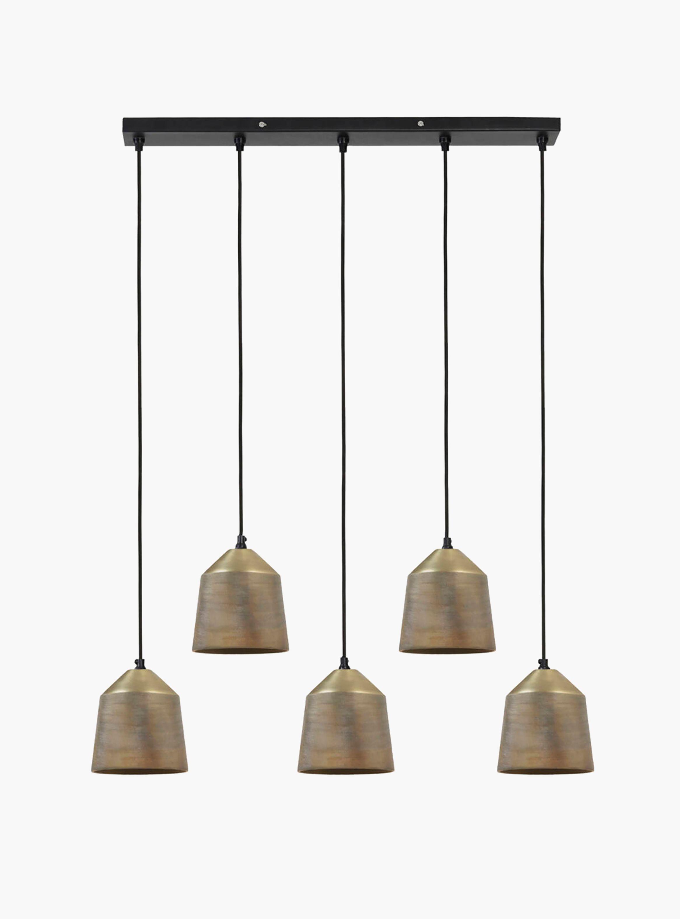 Lámpara de Colgar Lilou x5 Bronce-0
