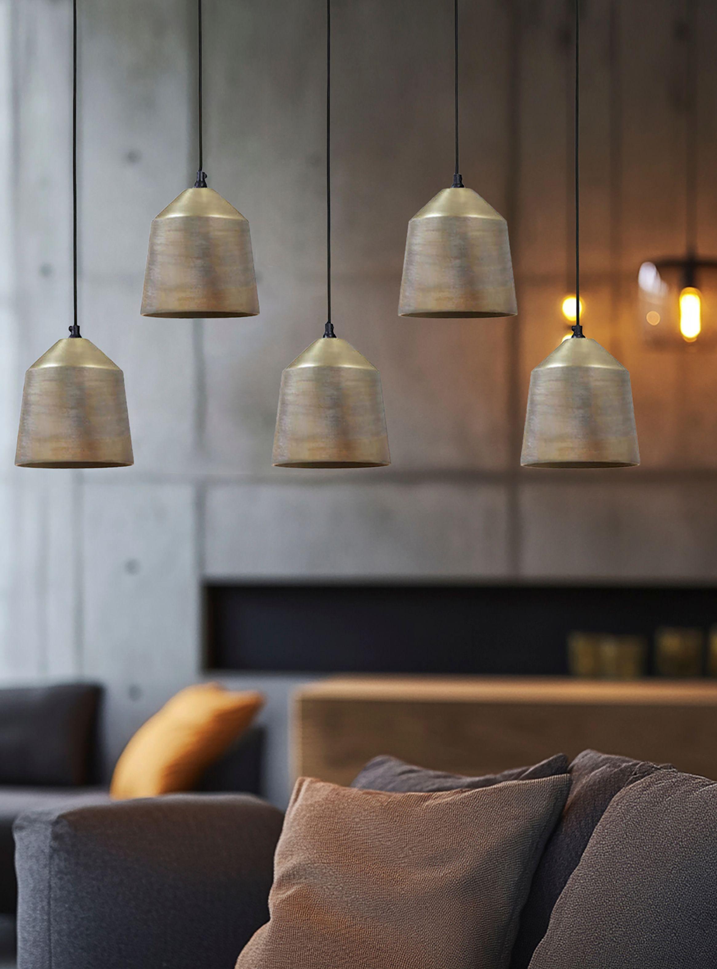 Lámpara de Colgar Lilou x5 Bronce-3