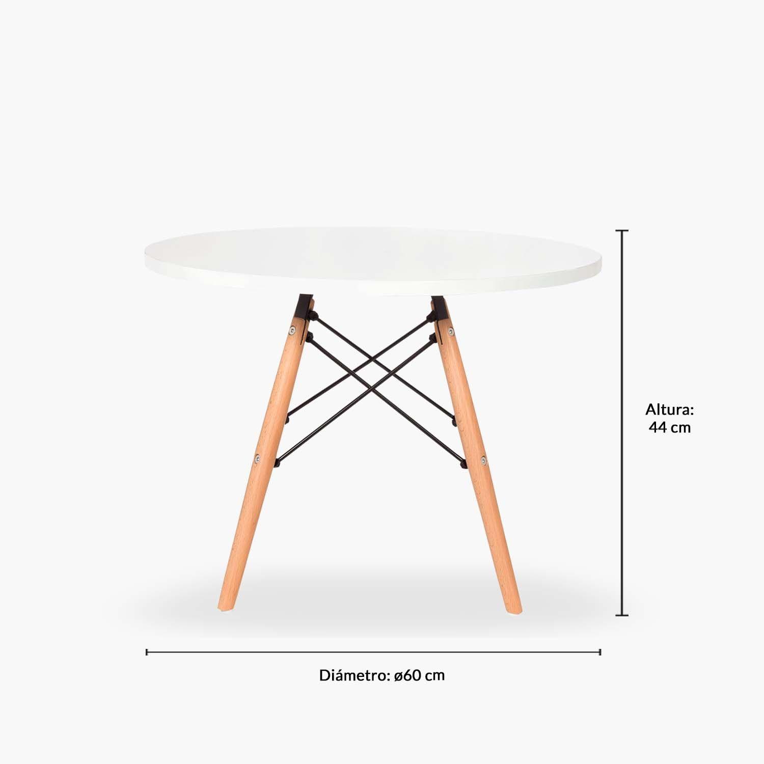 Pack Kids 1 Mesa 2 Sillas DSW Celeste-3