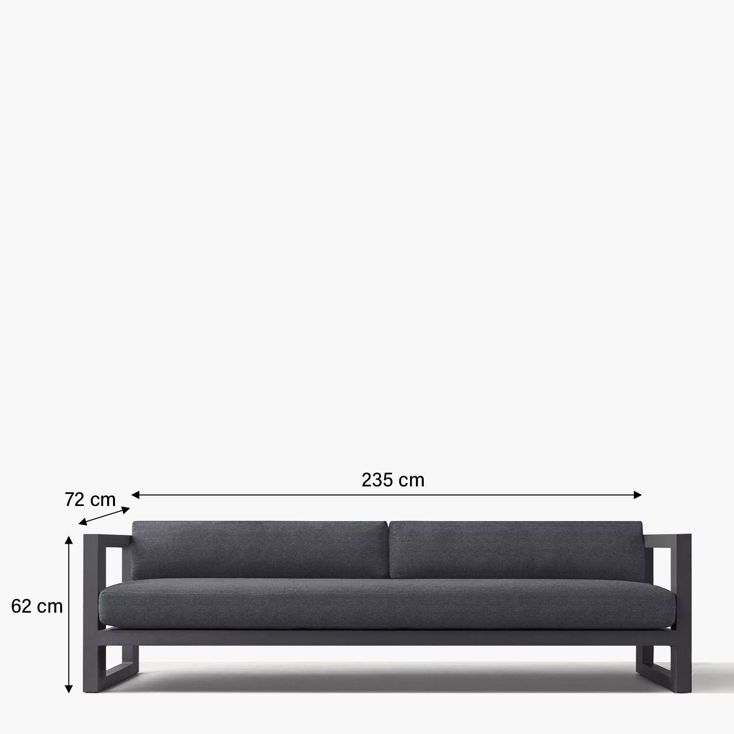 Sofa 3C Terraza Montego LT Gris Oscuro-2