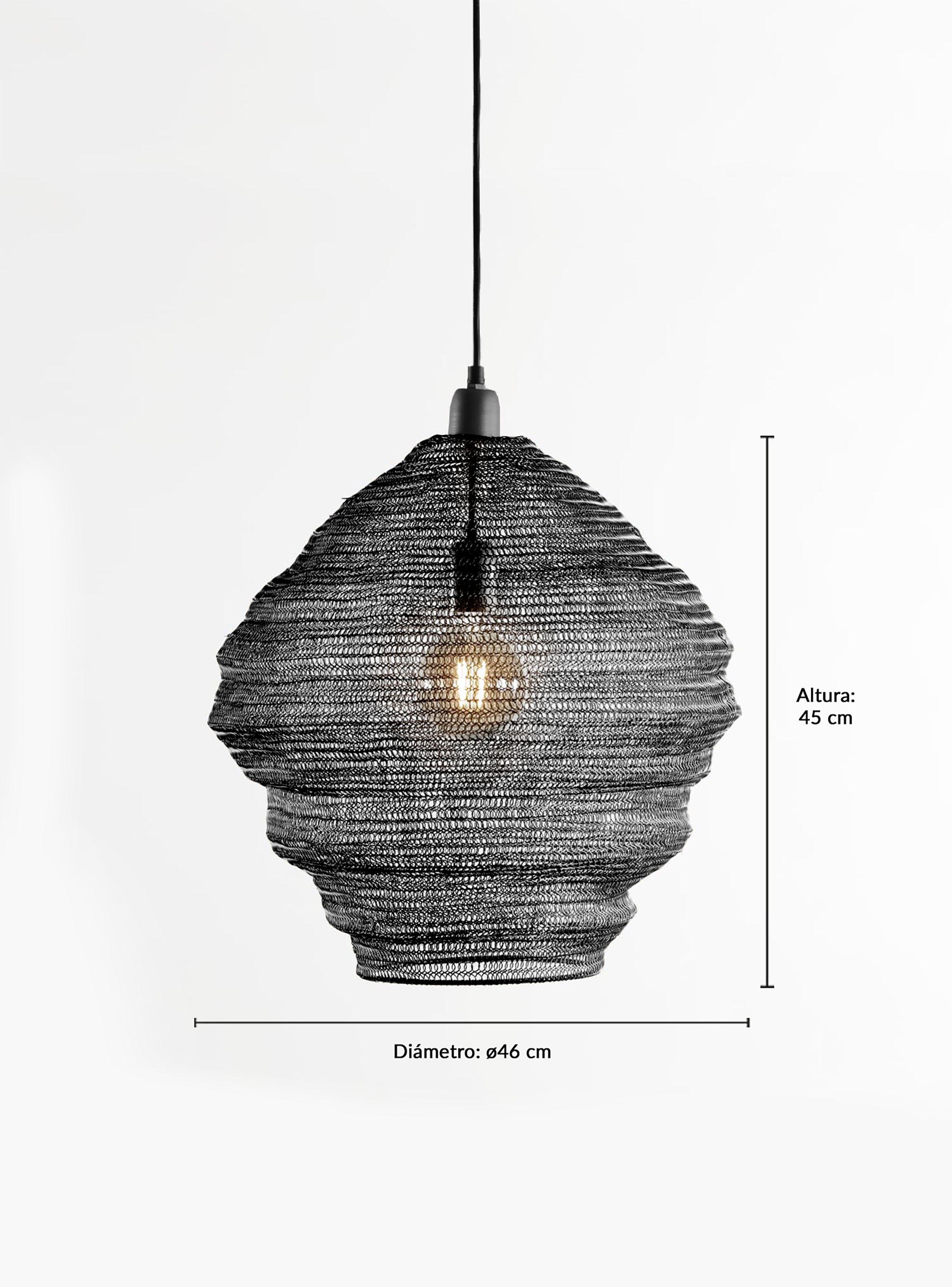 Lámpara de Colgar Apis Negro-4