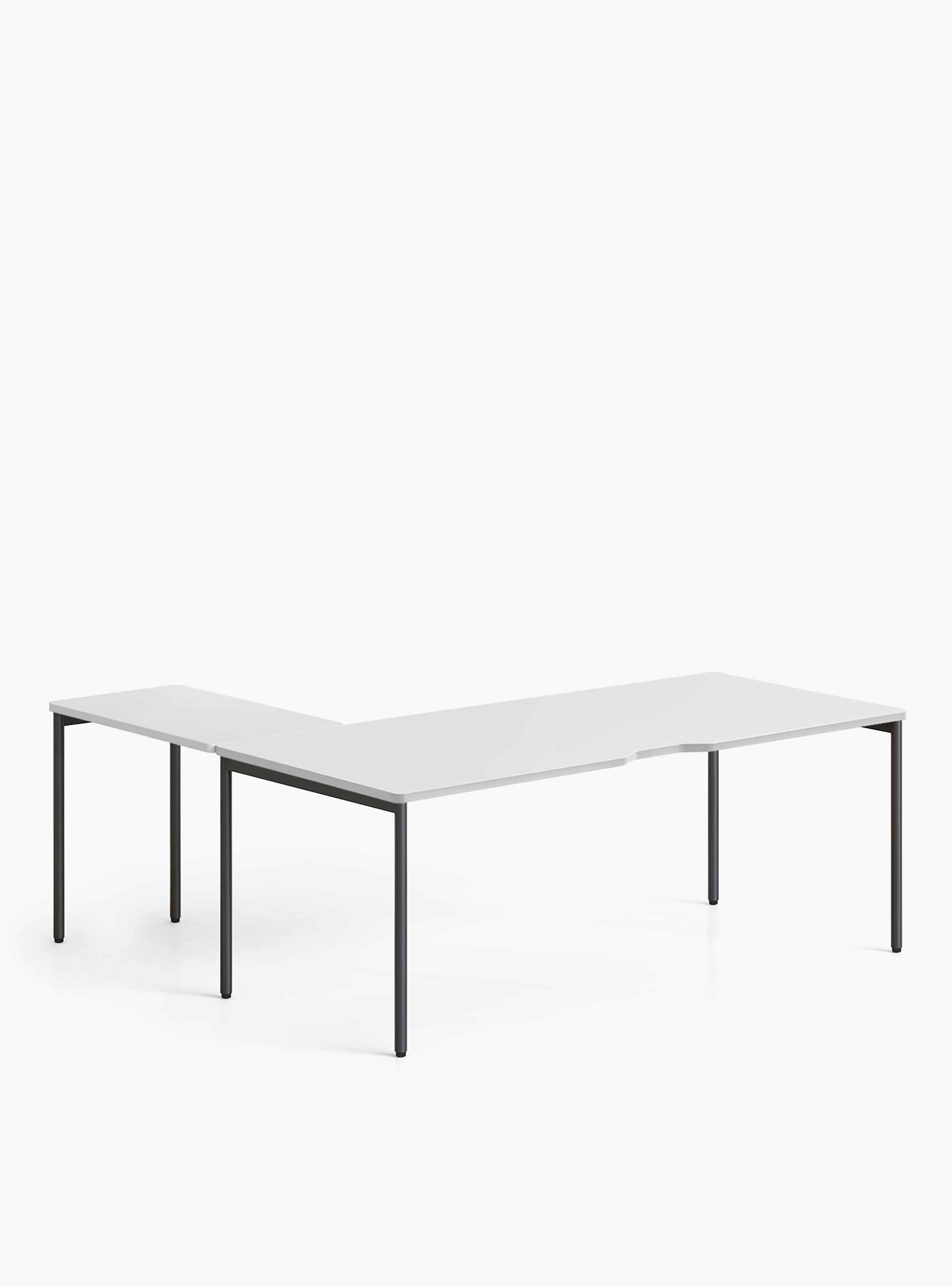 Escritorio Lateral Astro 50x90 Blanco/Gris-2