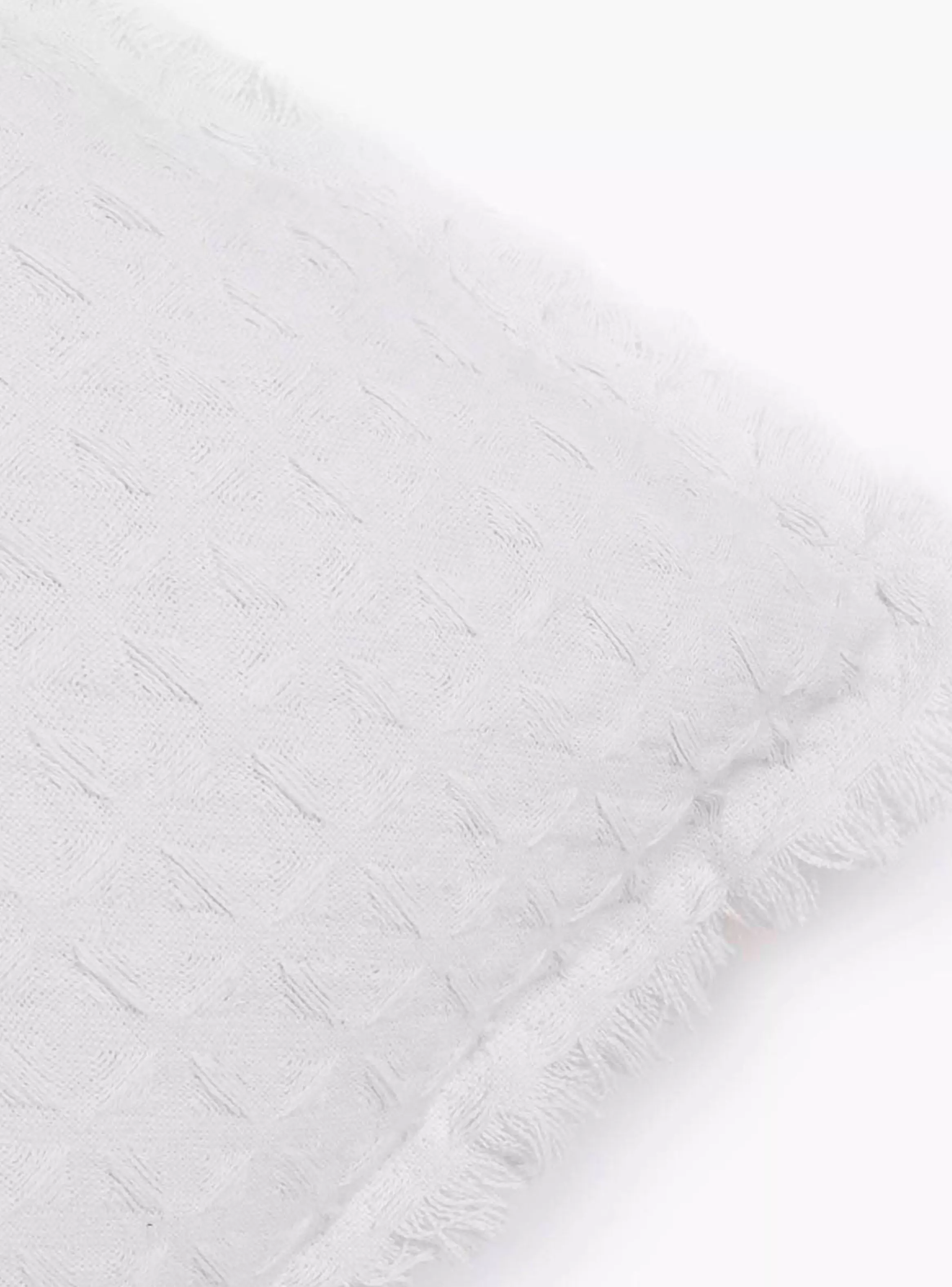 Funda Cojín Algodón Panal 45x45 Blanco-2
