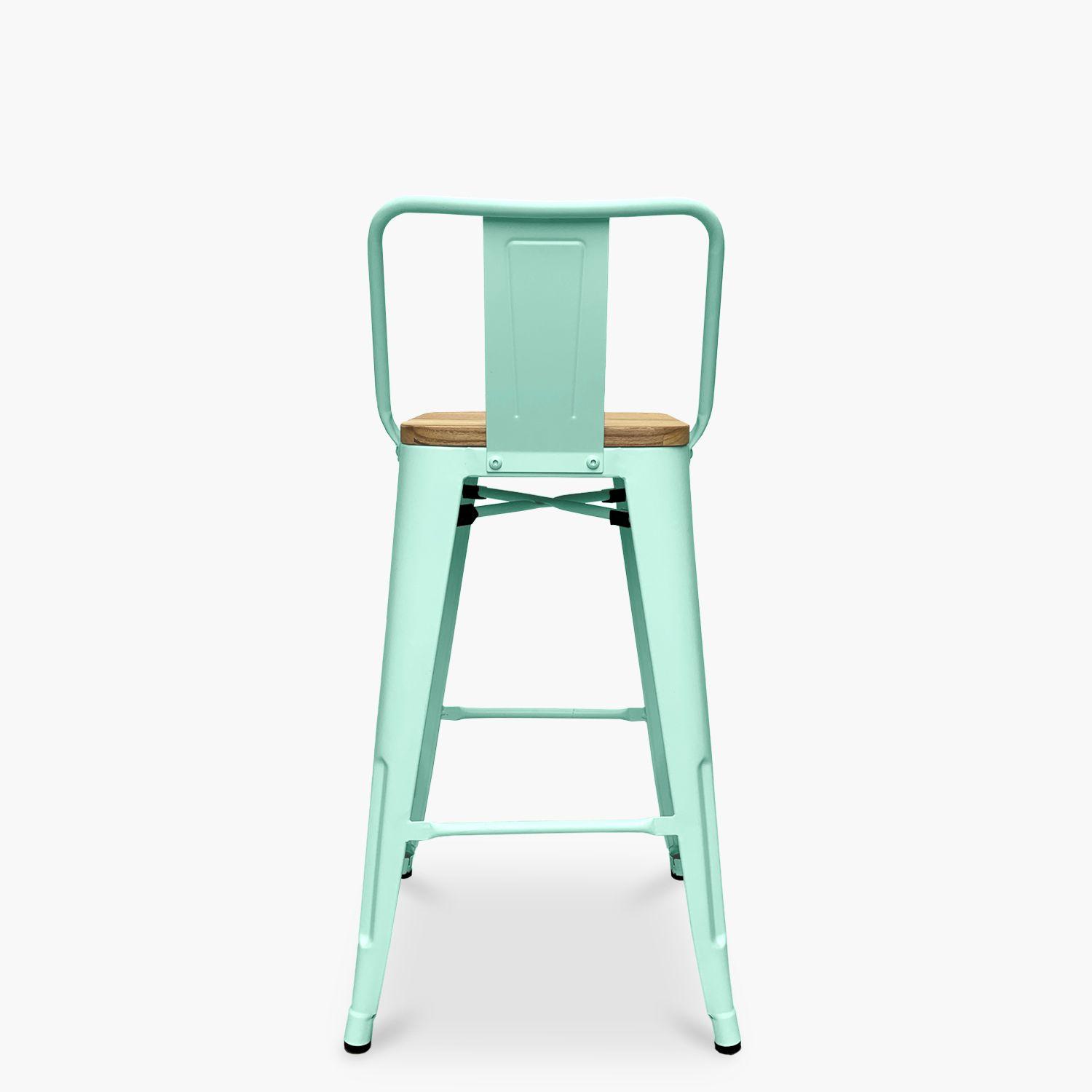Taburete medio 66 Tolix madera c/ resp Menta-4