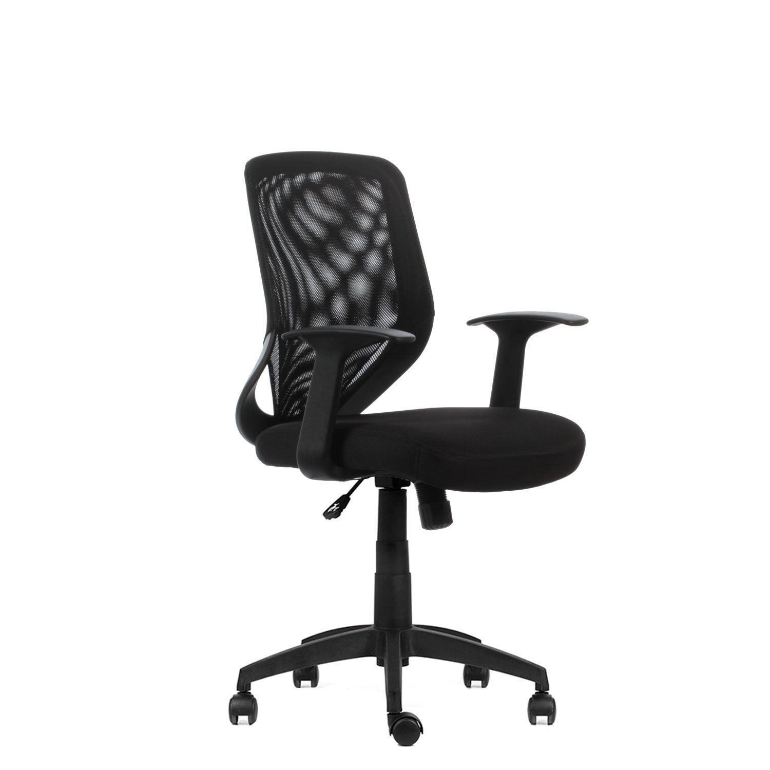 Silla Escritorio Bend Brazo Fijo Base Nylon-2