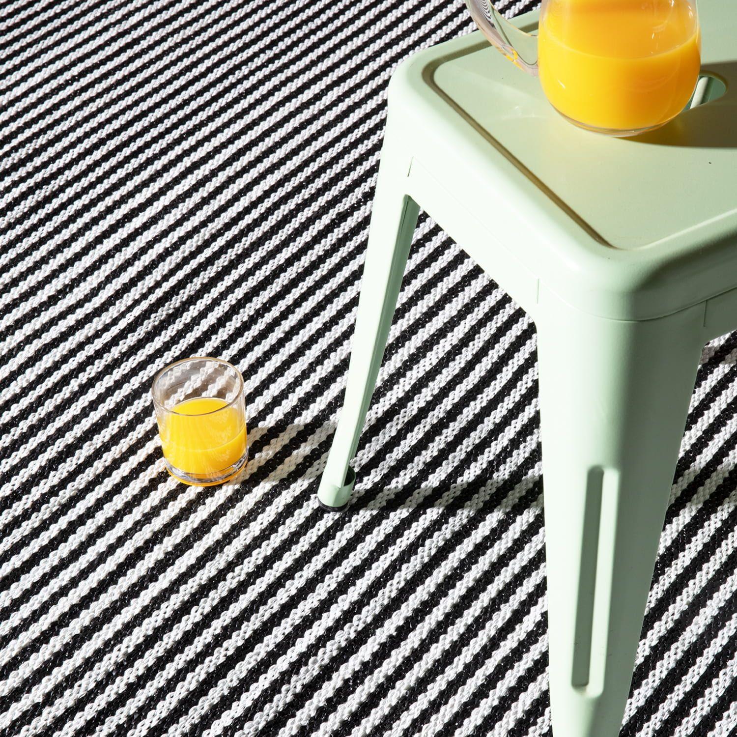 Alfombra Exterior Mallorca 200x300 Bco/Negro-2