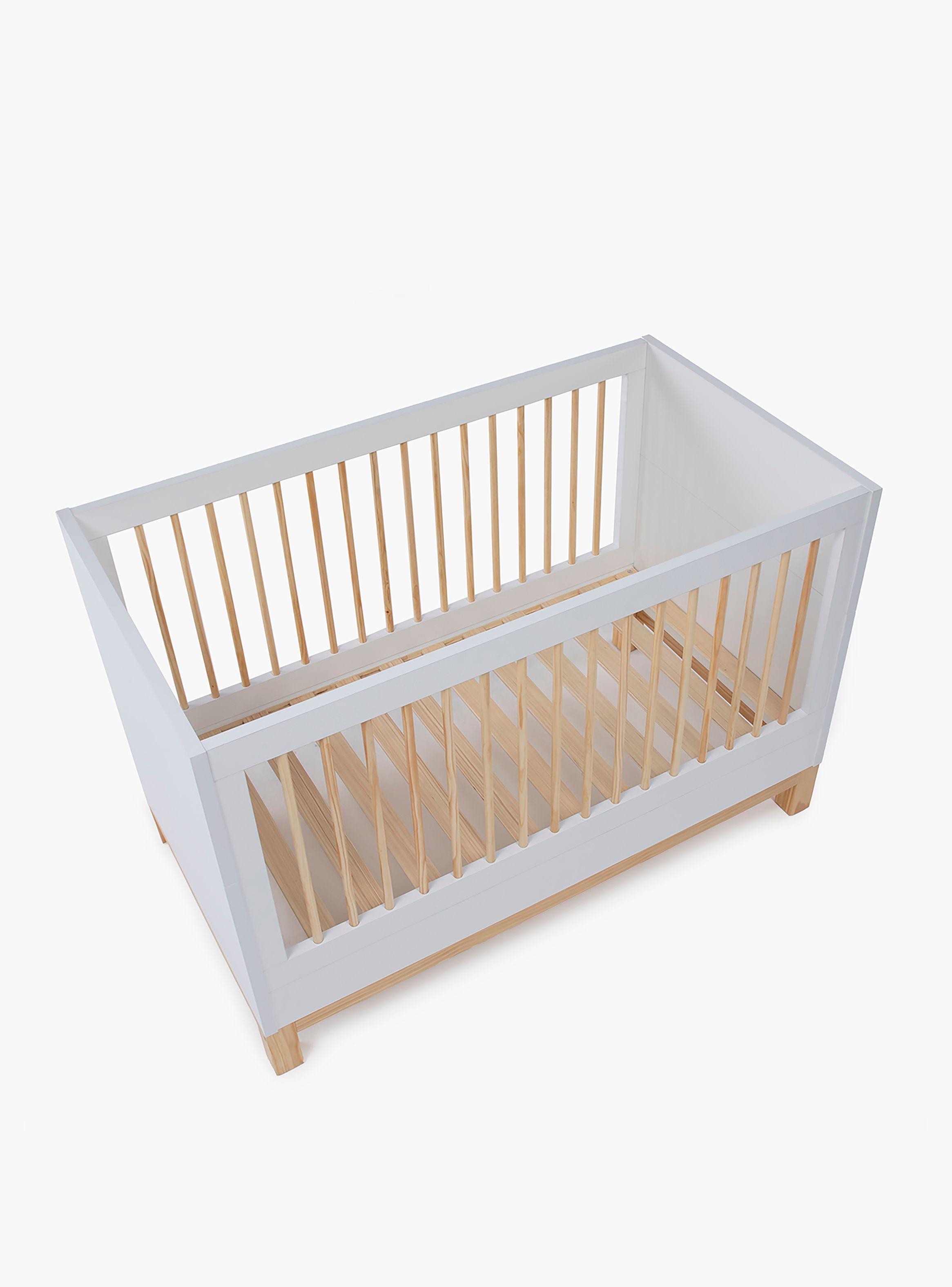 Cuna 3 en 1 Elena Natura/Blanco-7