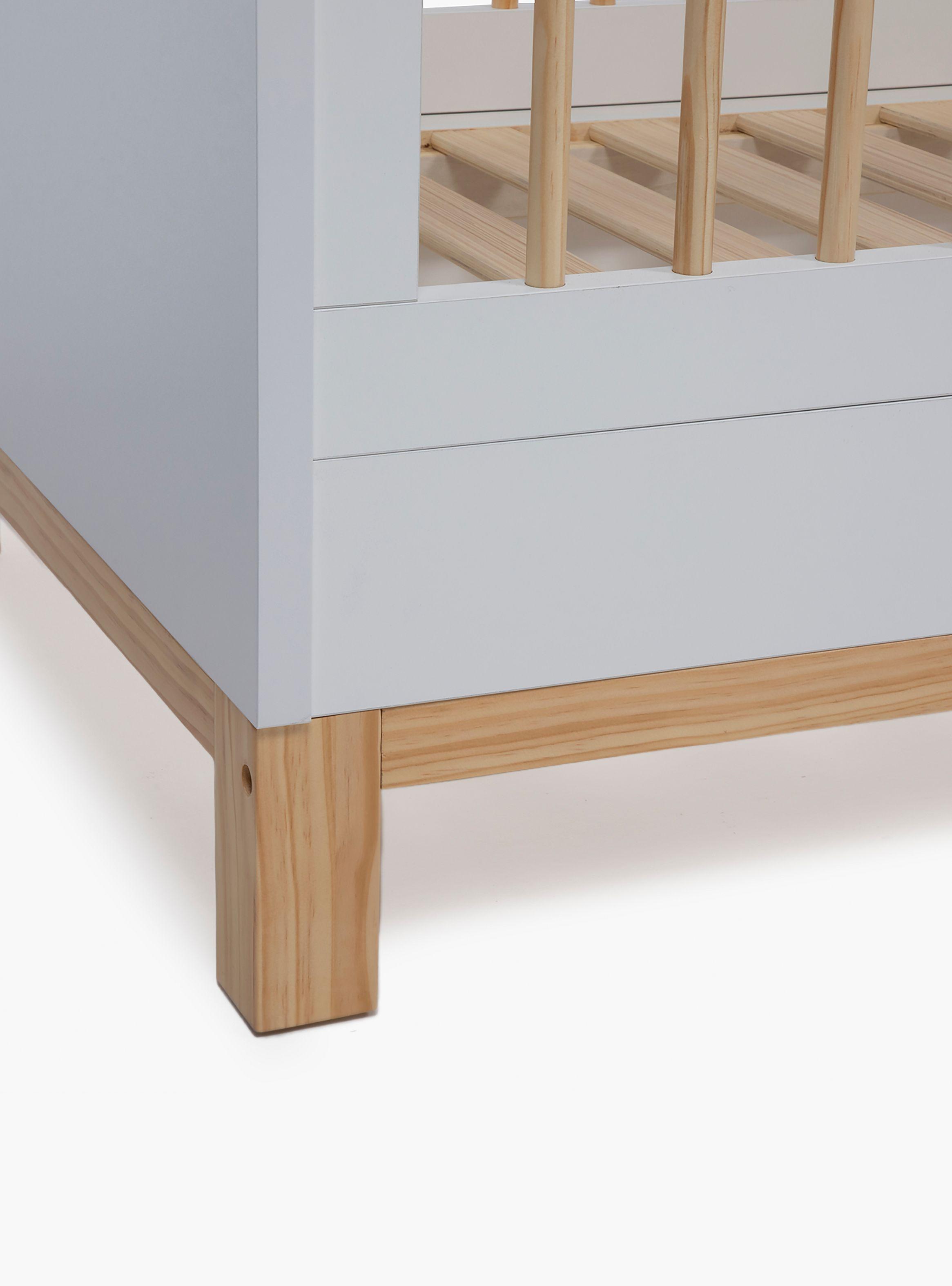 Cuna 3 en 1 Elena Natura/Blanco-8