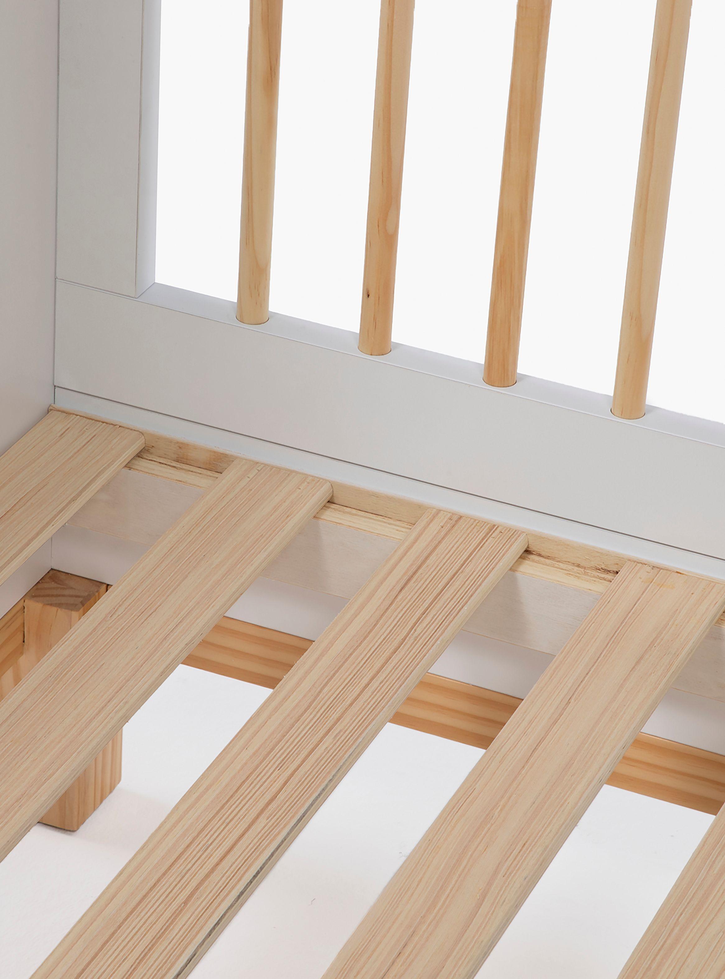 Cuna 3 en 1 Elena Natura/Blanco-9