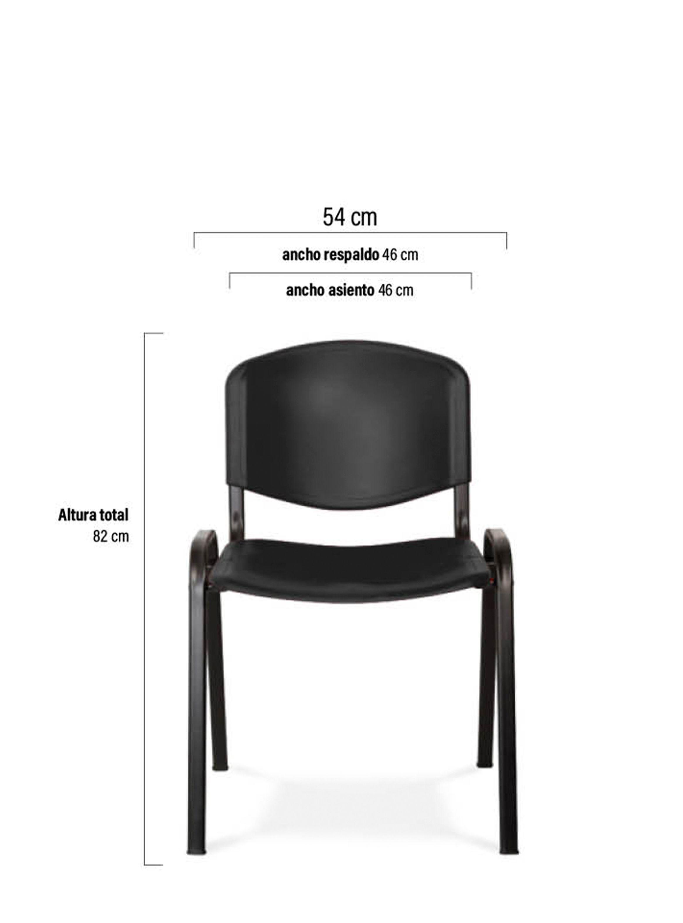 Silla Visita ISO PP Negro-2