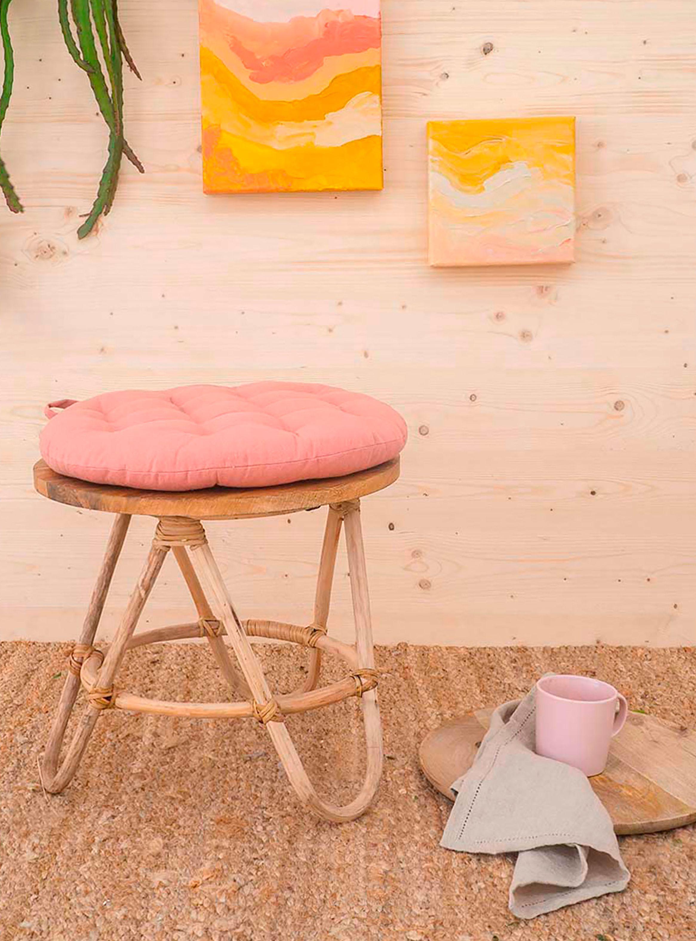 Cojín de Silla Algodón Gavema 40ø Coral-1