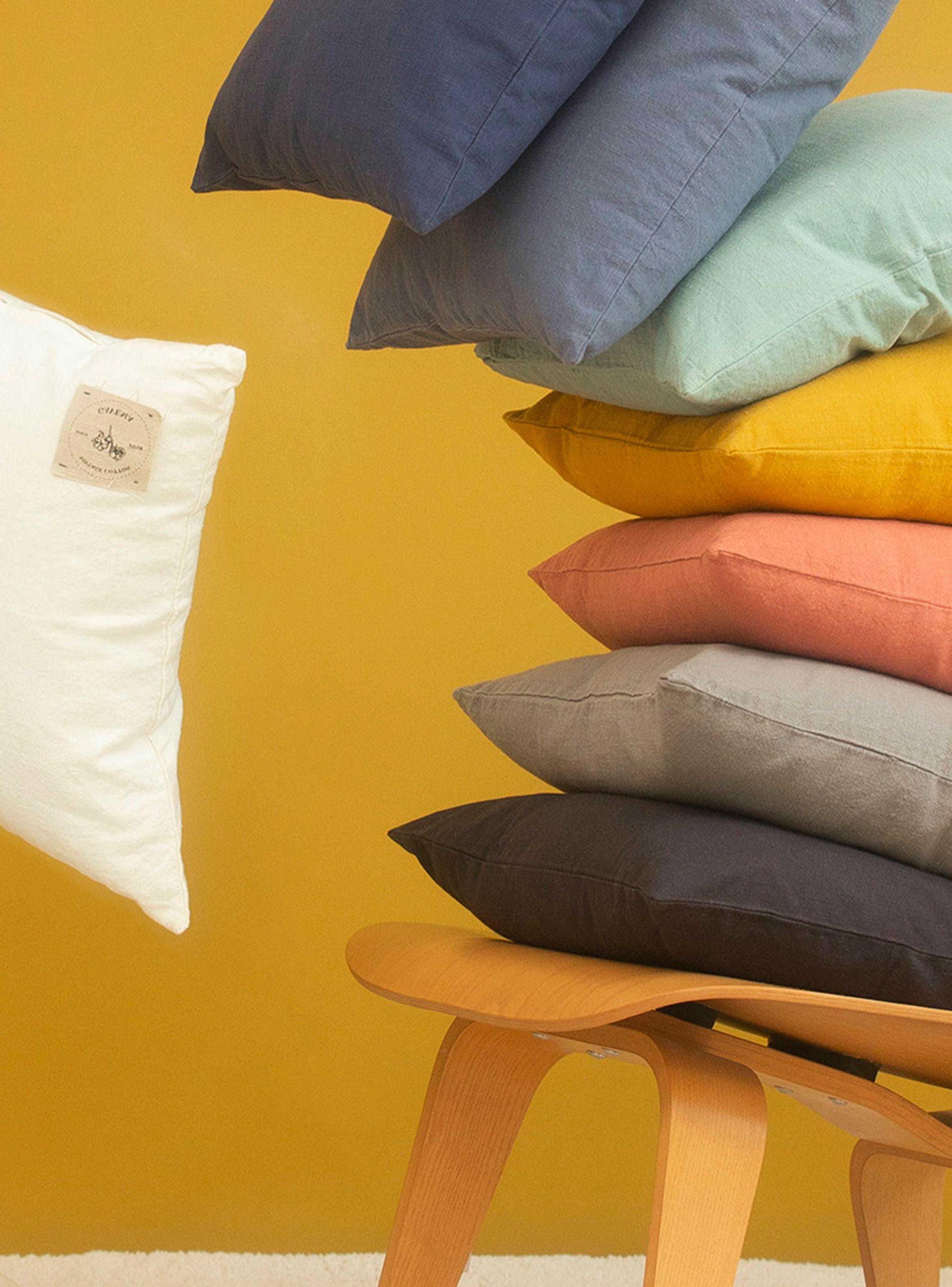 Funda Cojin Algodon Gavema 60x60 Mostaza-3